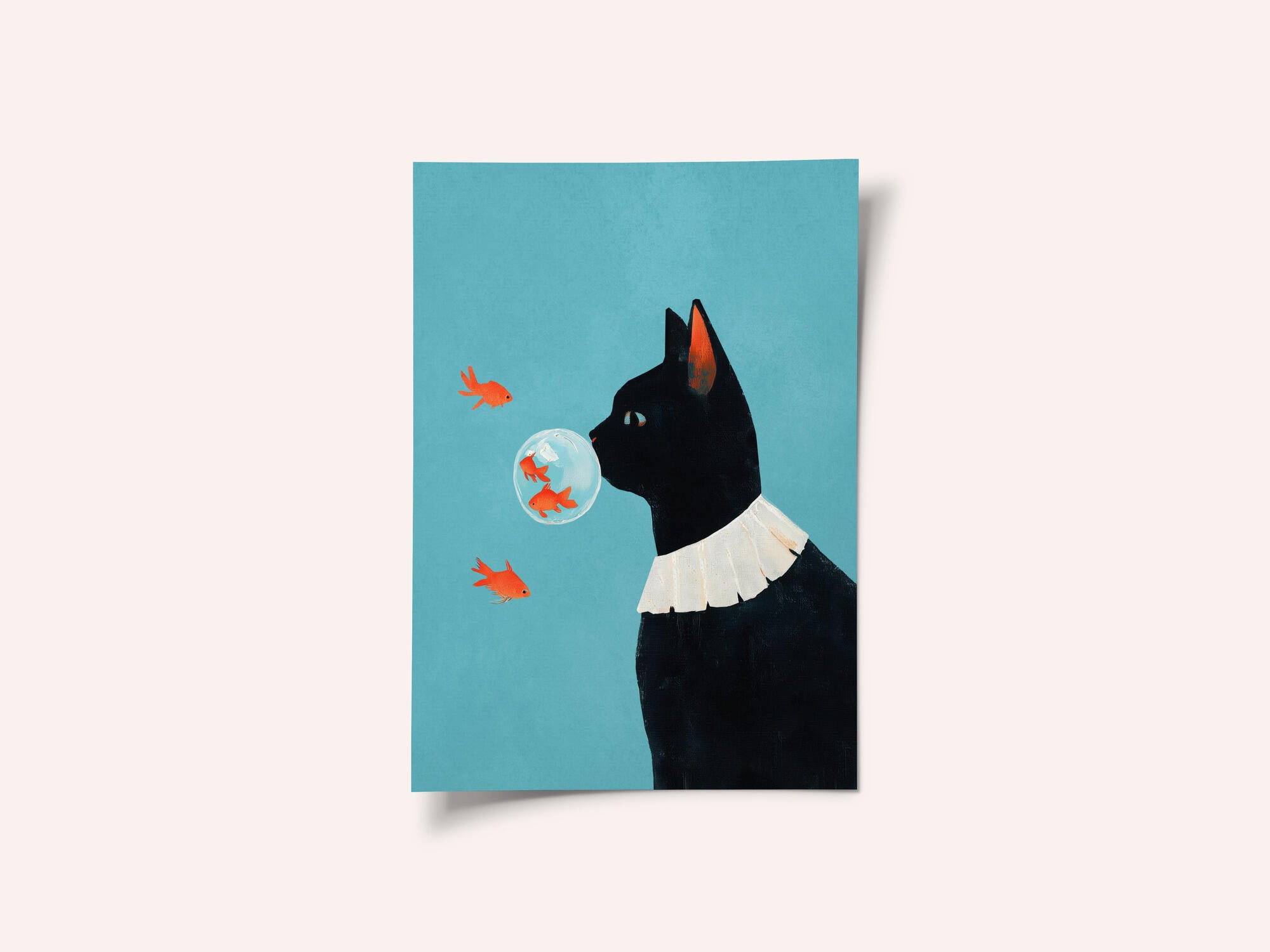 Curious Cat Goldfish Dream