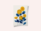 Blue and Yellow Sunflowers