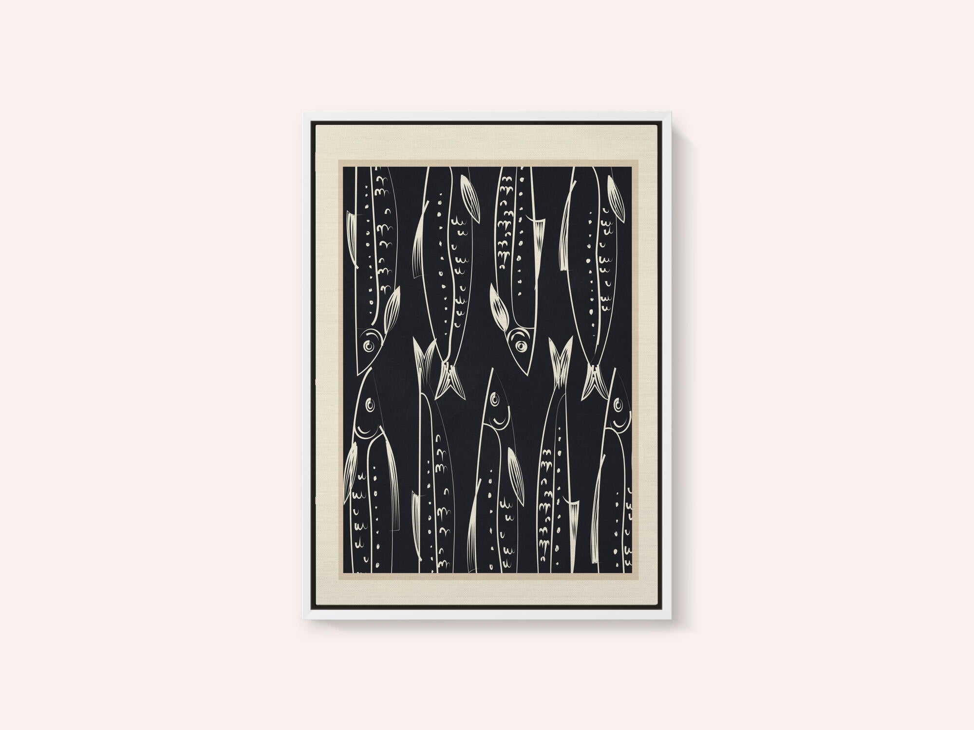 Graphic Sardine Pattern