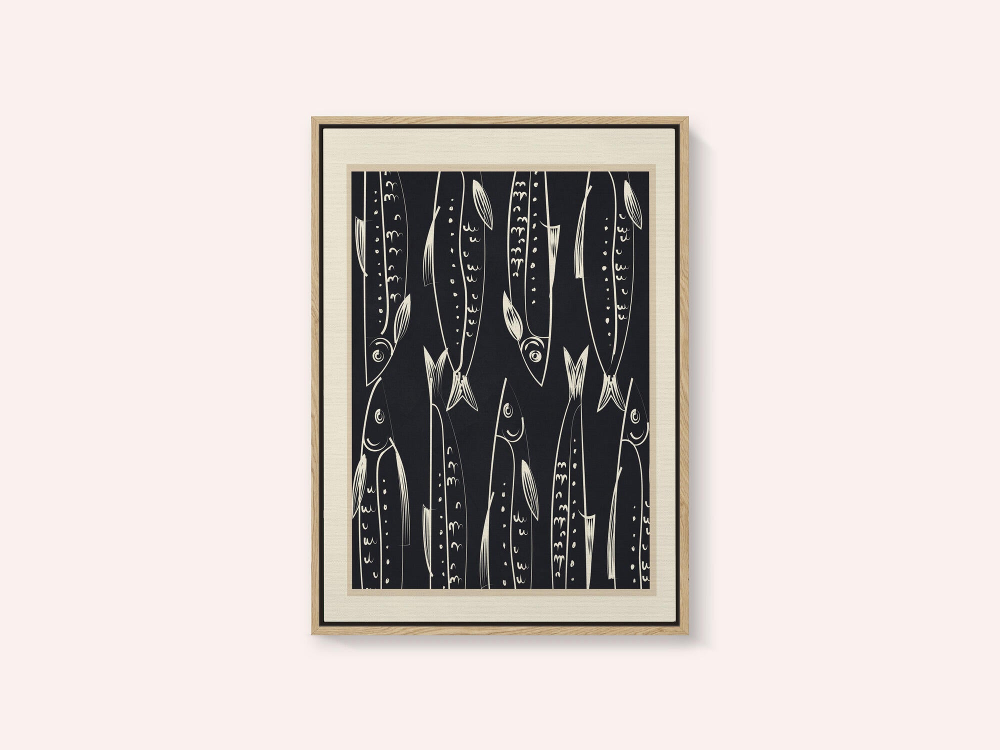 Graphic Sardine Pattern