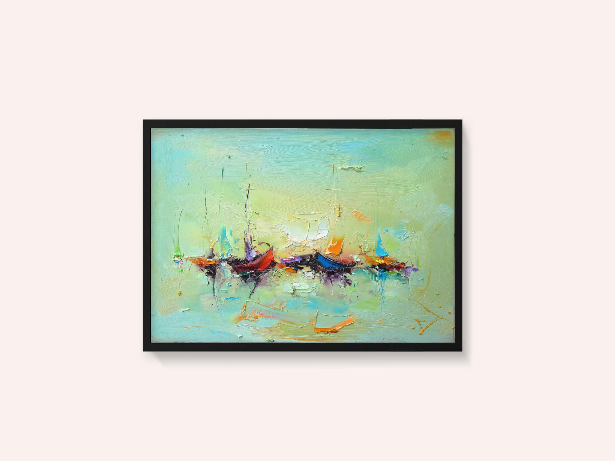 Vibrant Harbor Boats