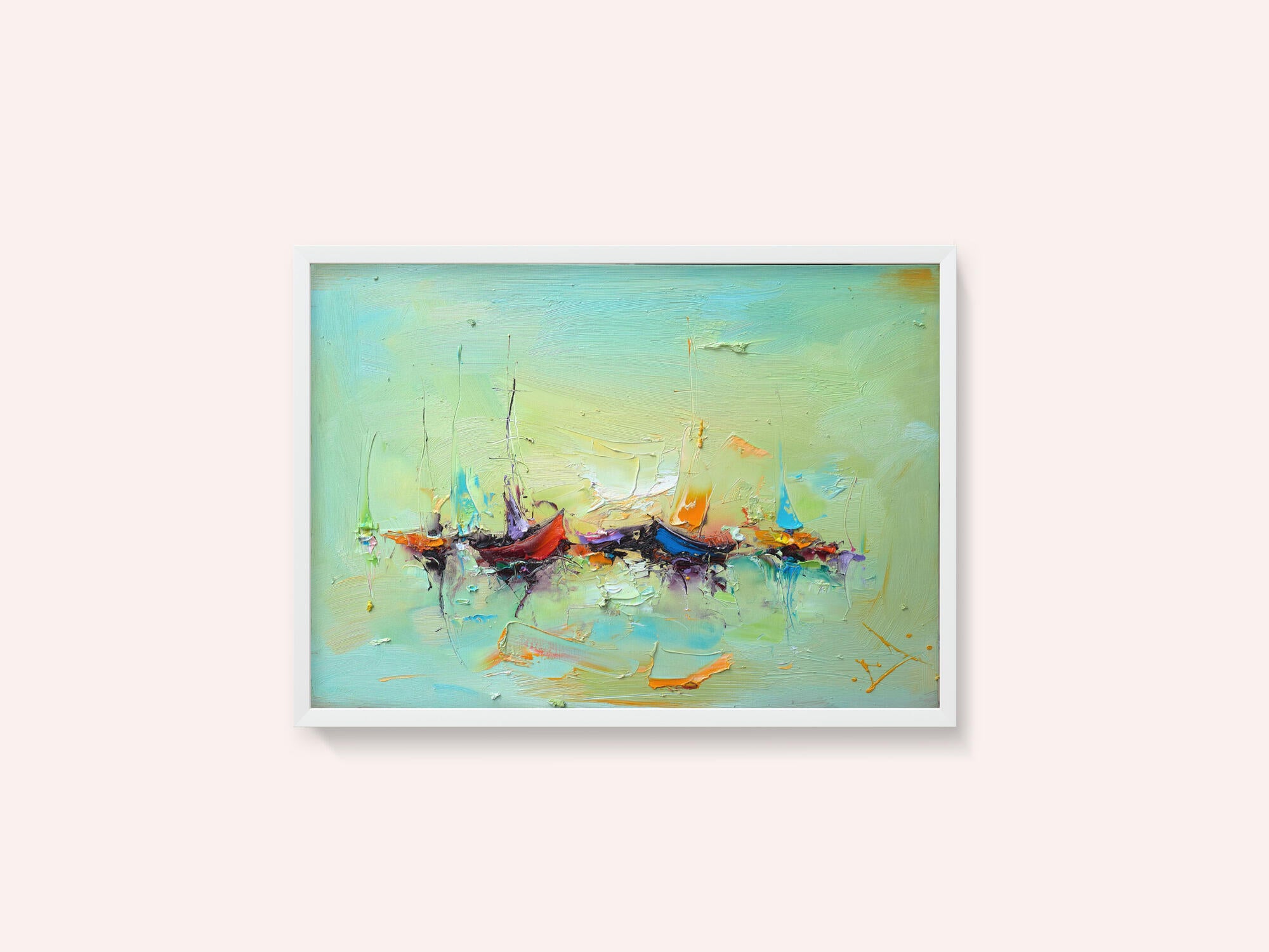 Vibrant Harbor Boats