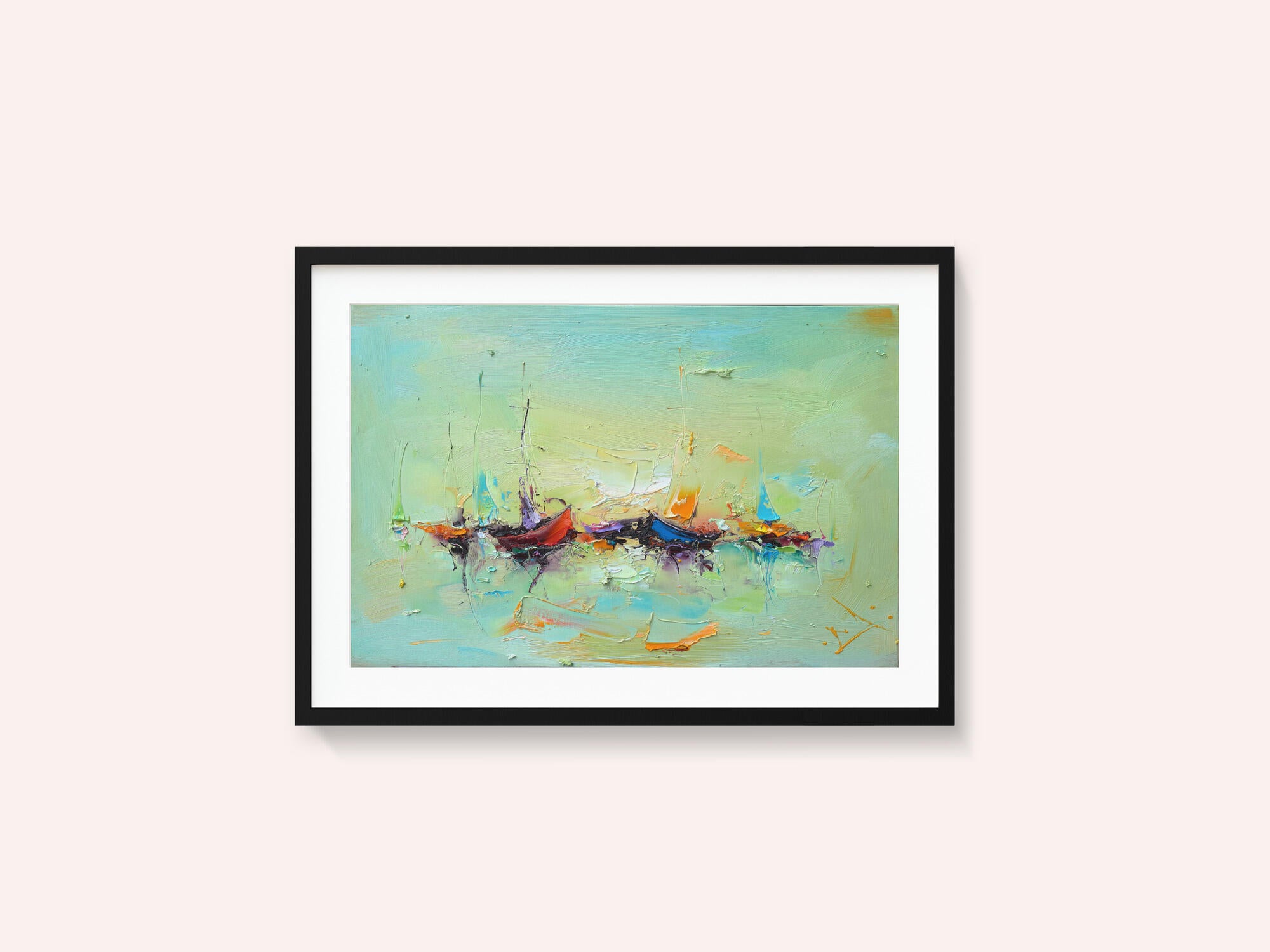Vibrant Harbor Boats