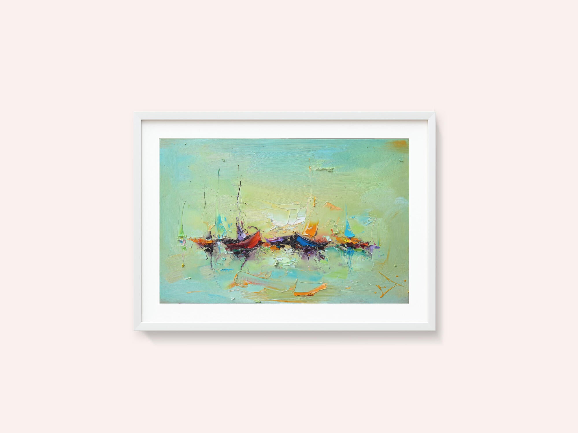 Vibrant Harbor Boats