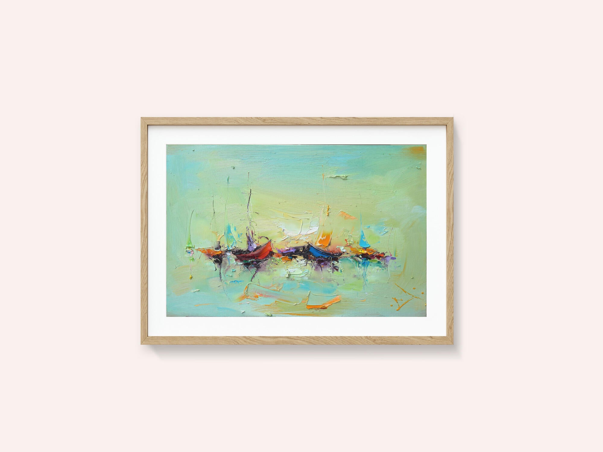 Vibrant Harbor Boats