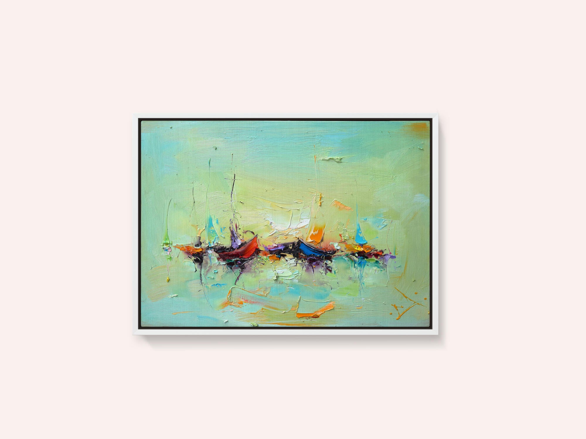 Vibrant Harbor Boats