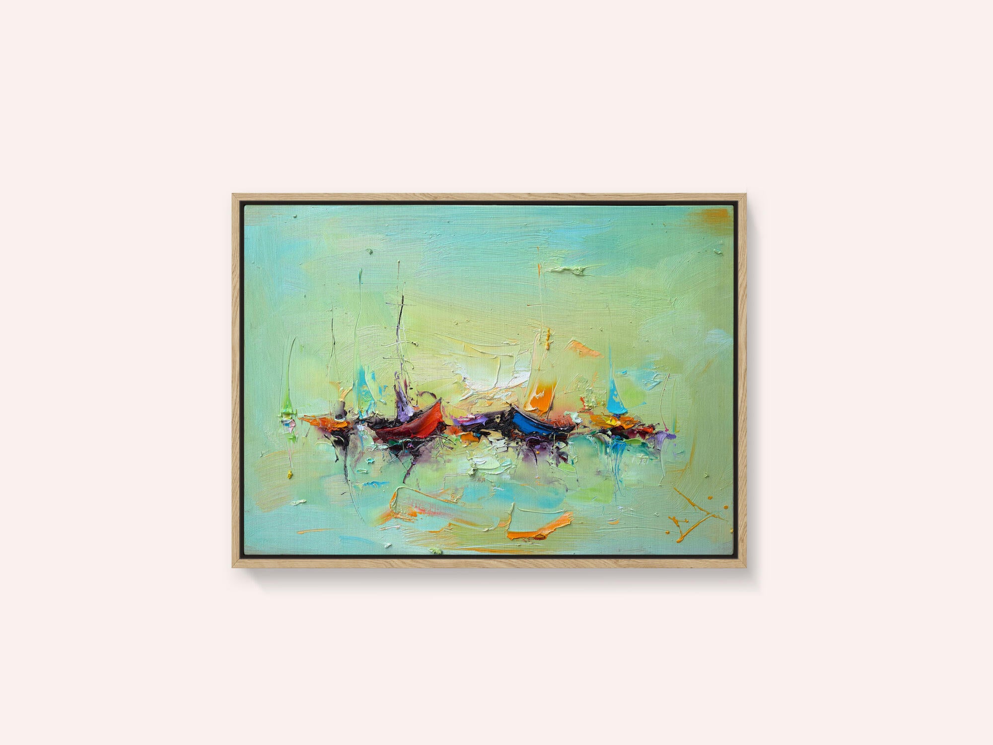 Vibrant Harbor Boats