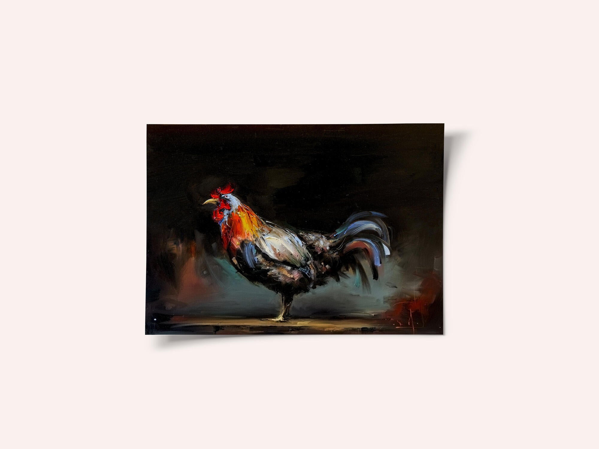 Vibrant Rooster Portrait