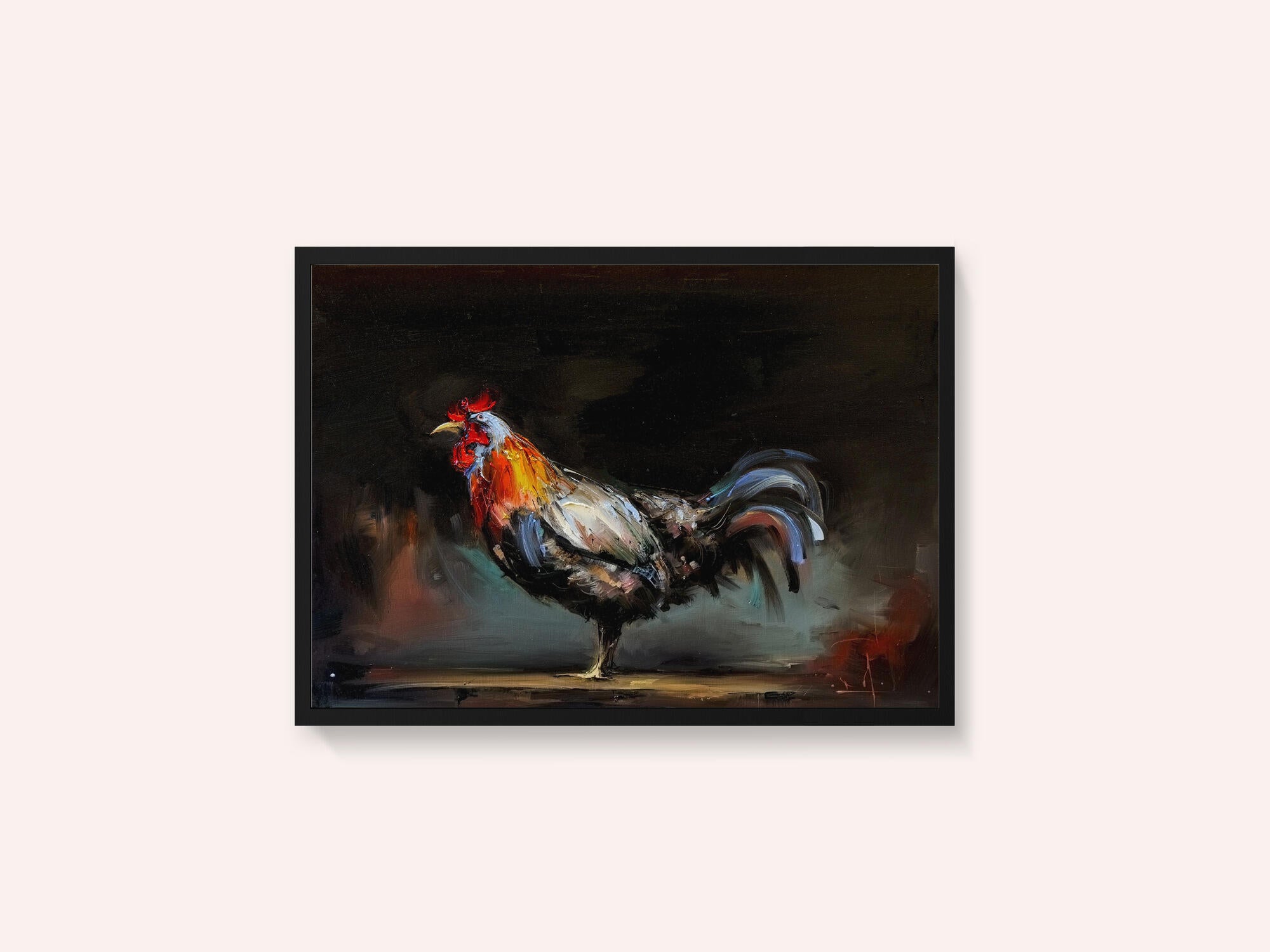 Vibrant Rooster Portrait