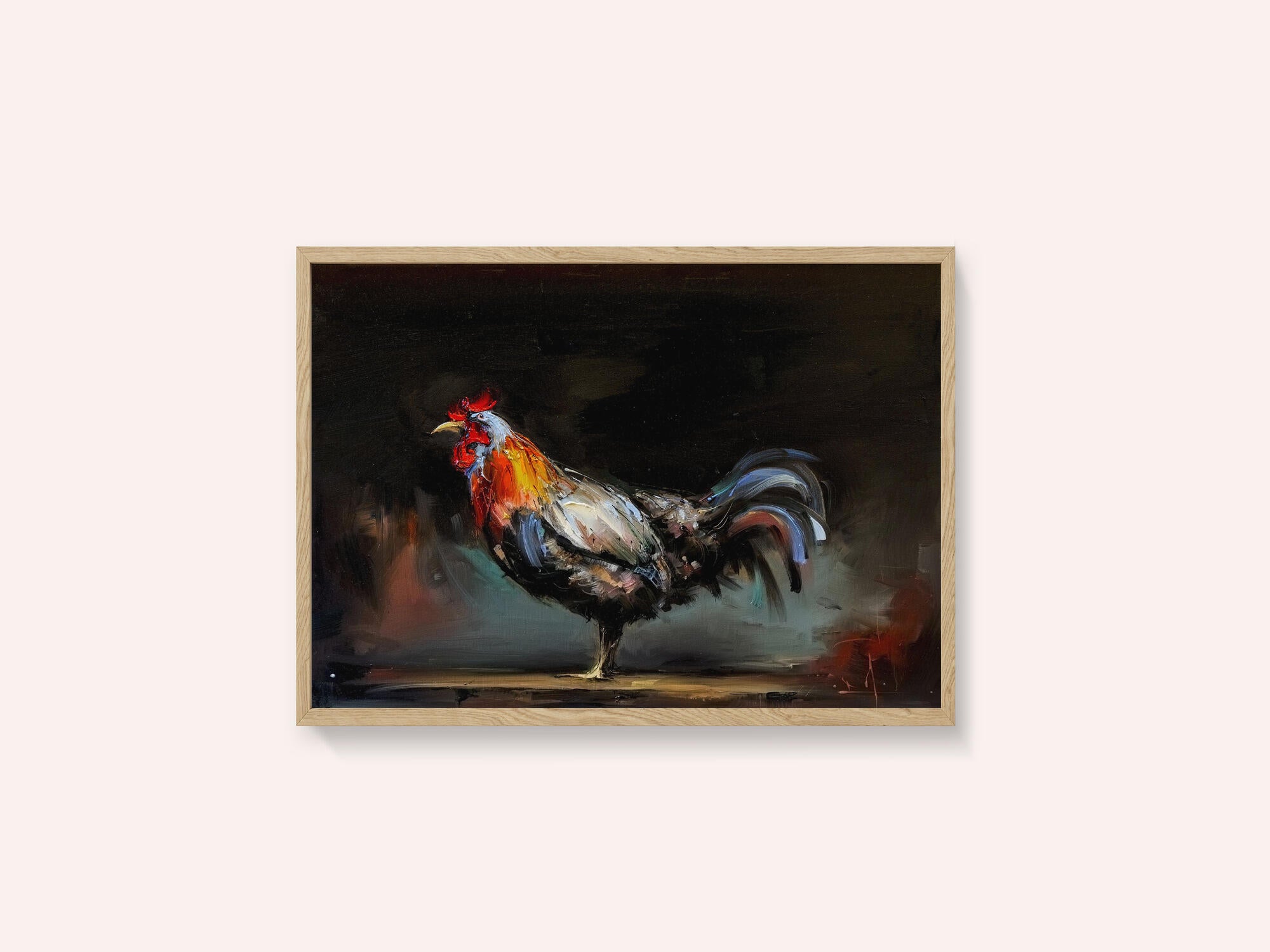 Vibrant Rooster Portrait