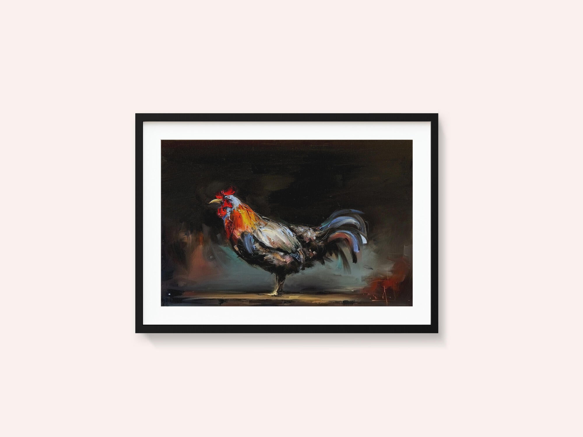 Vibrant Rooster Portrait