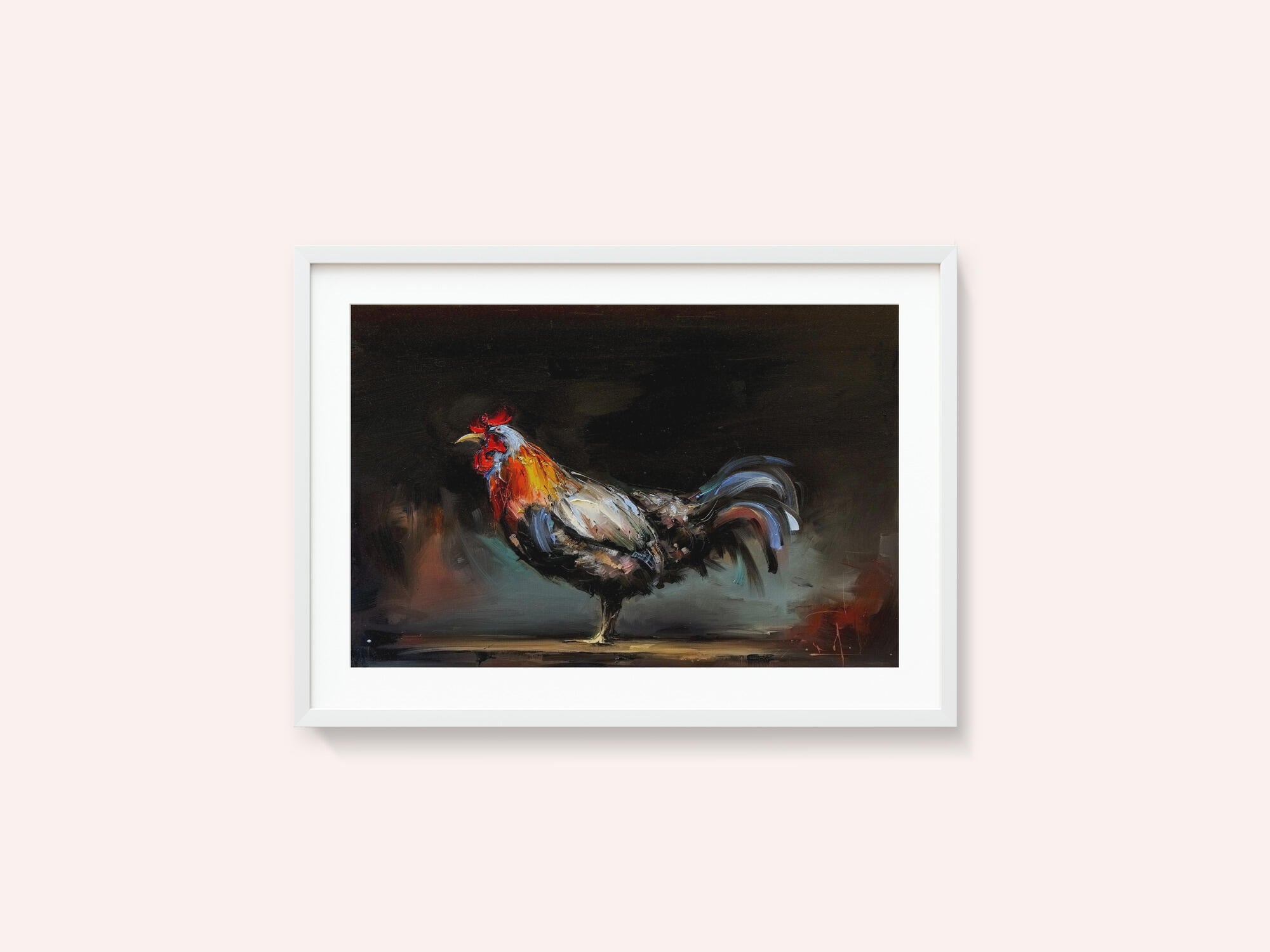 Vibrant Rooster Portrait