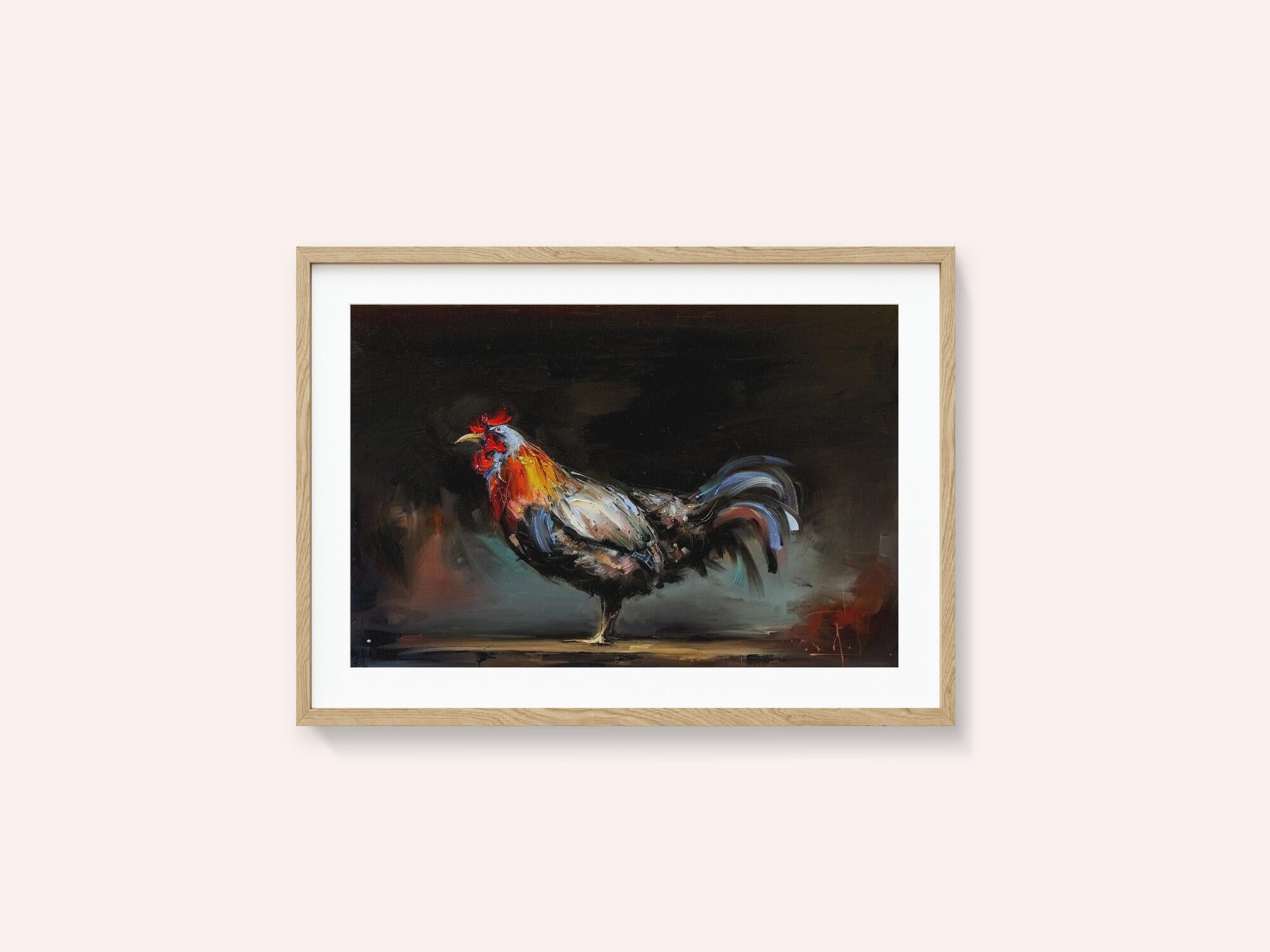 Vibrant Rooster Portrait
