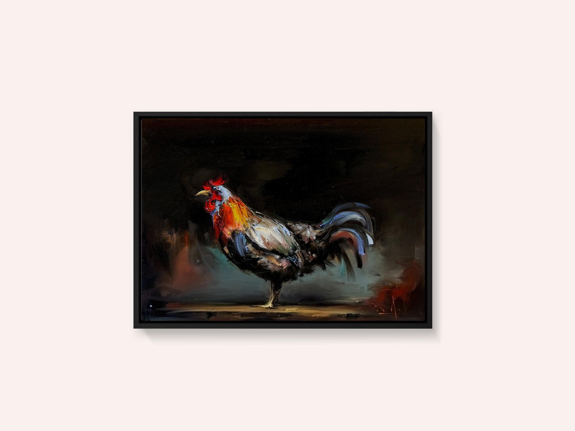 Vibrant Rooster Portrait