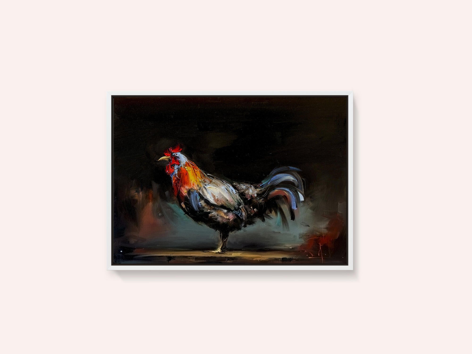 Vibrant Rooster Portrait