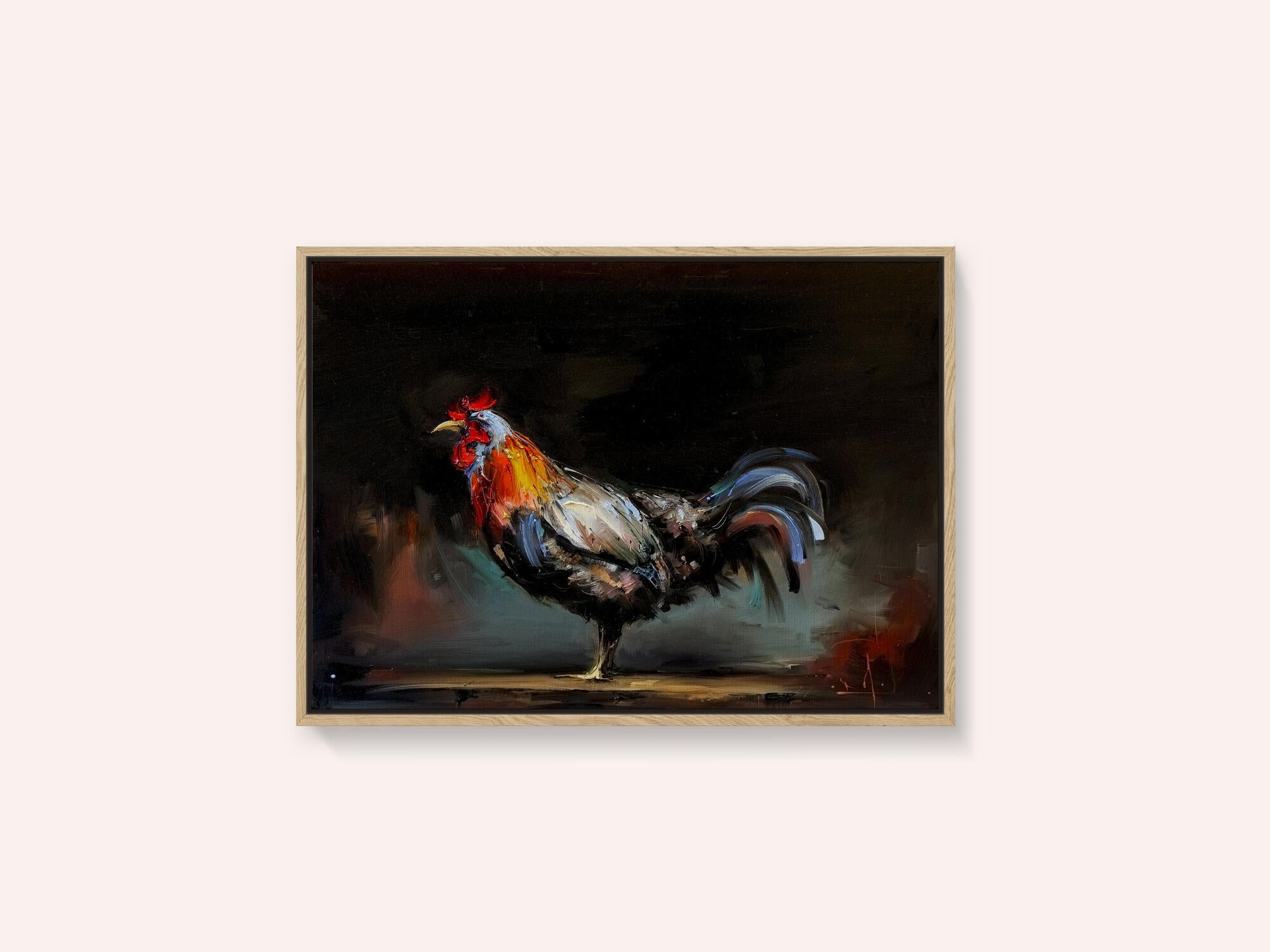 Vibrant Rooster Portrait