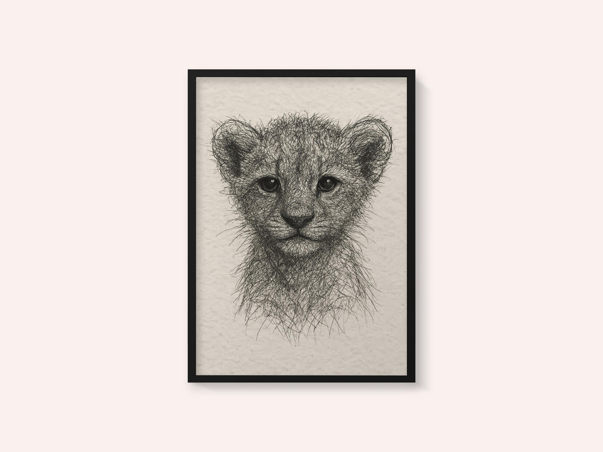 Cute Lion Cub Sketch