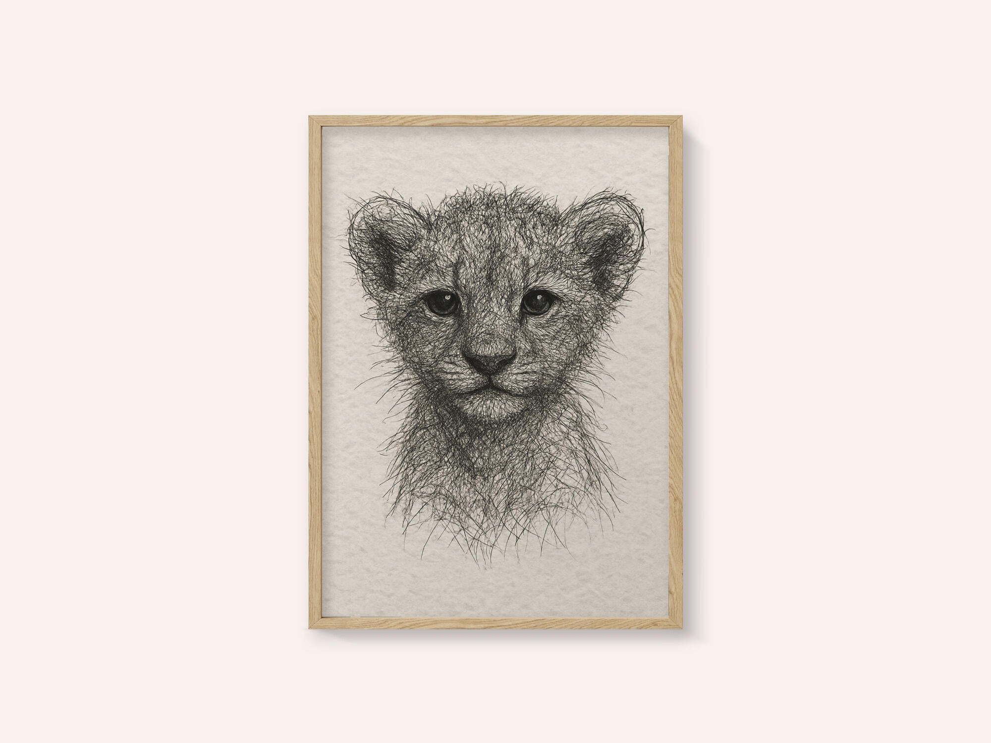 Cute Lion Cub Sketch