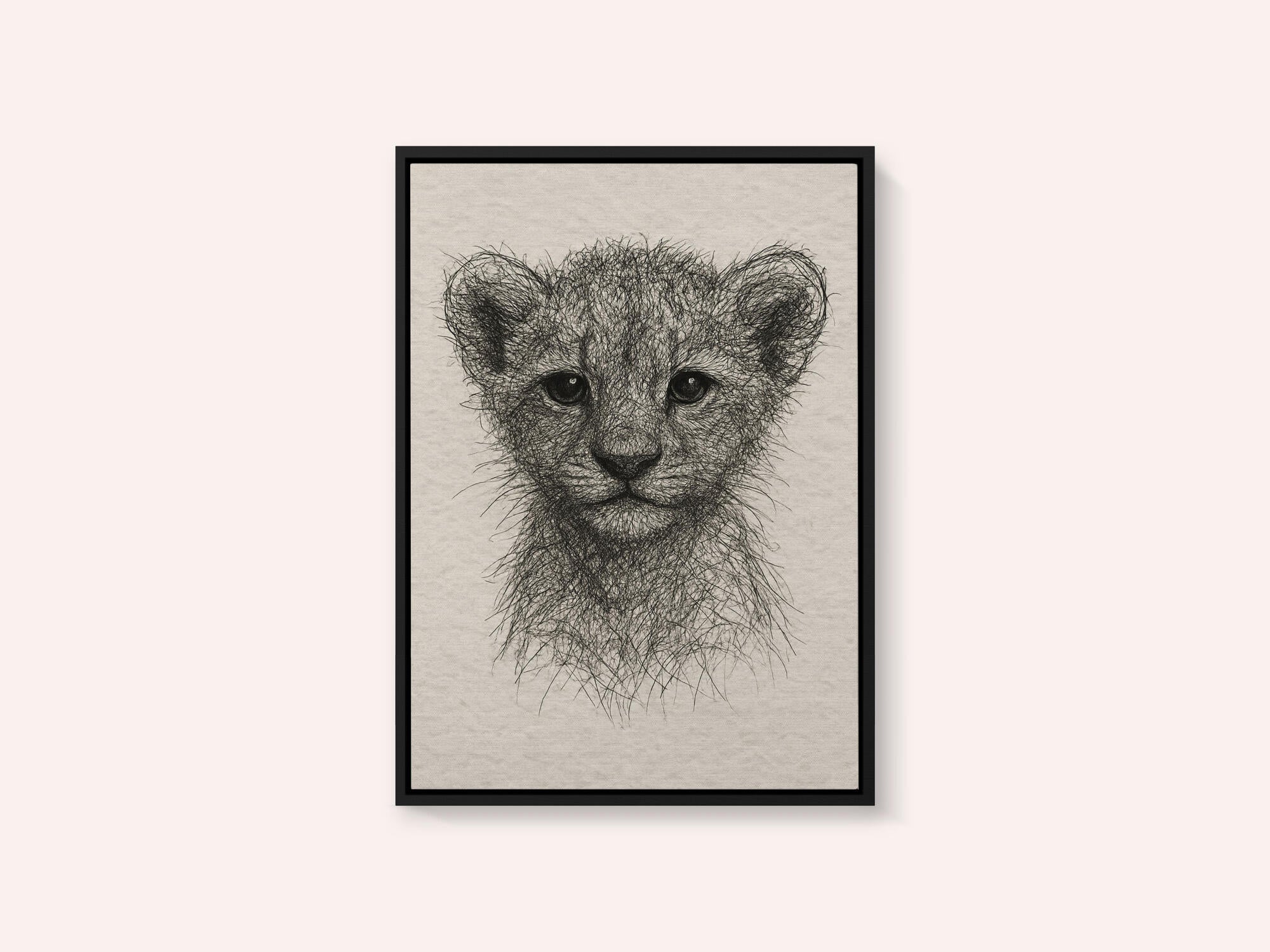 Cute Lion Cub Sketch