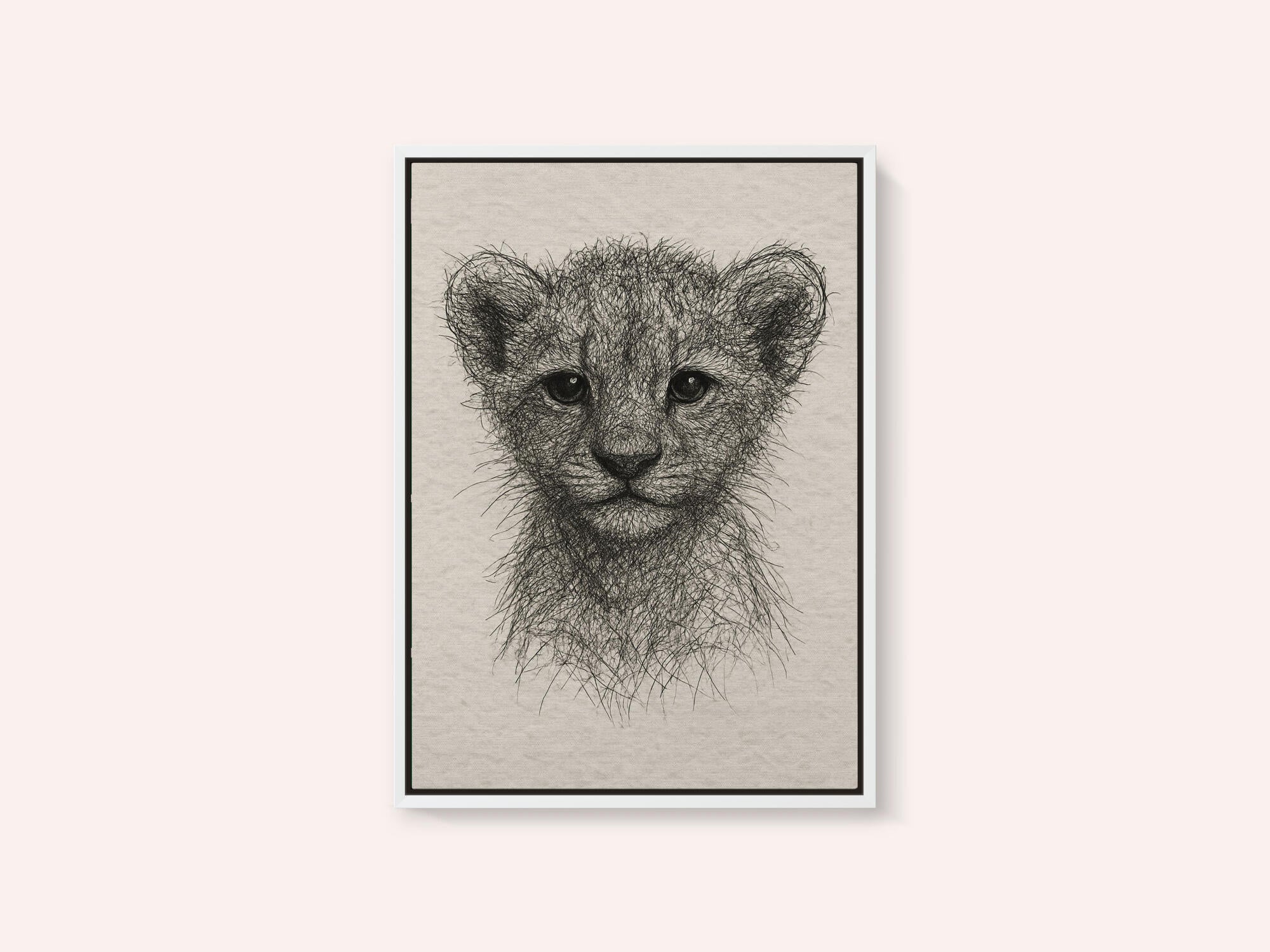 Cute Lion Cub Sketch