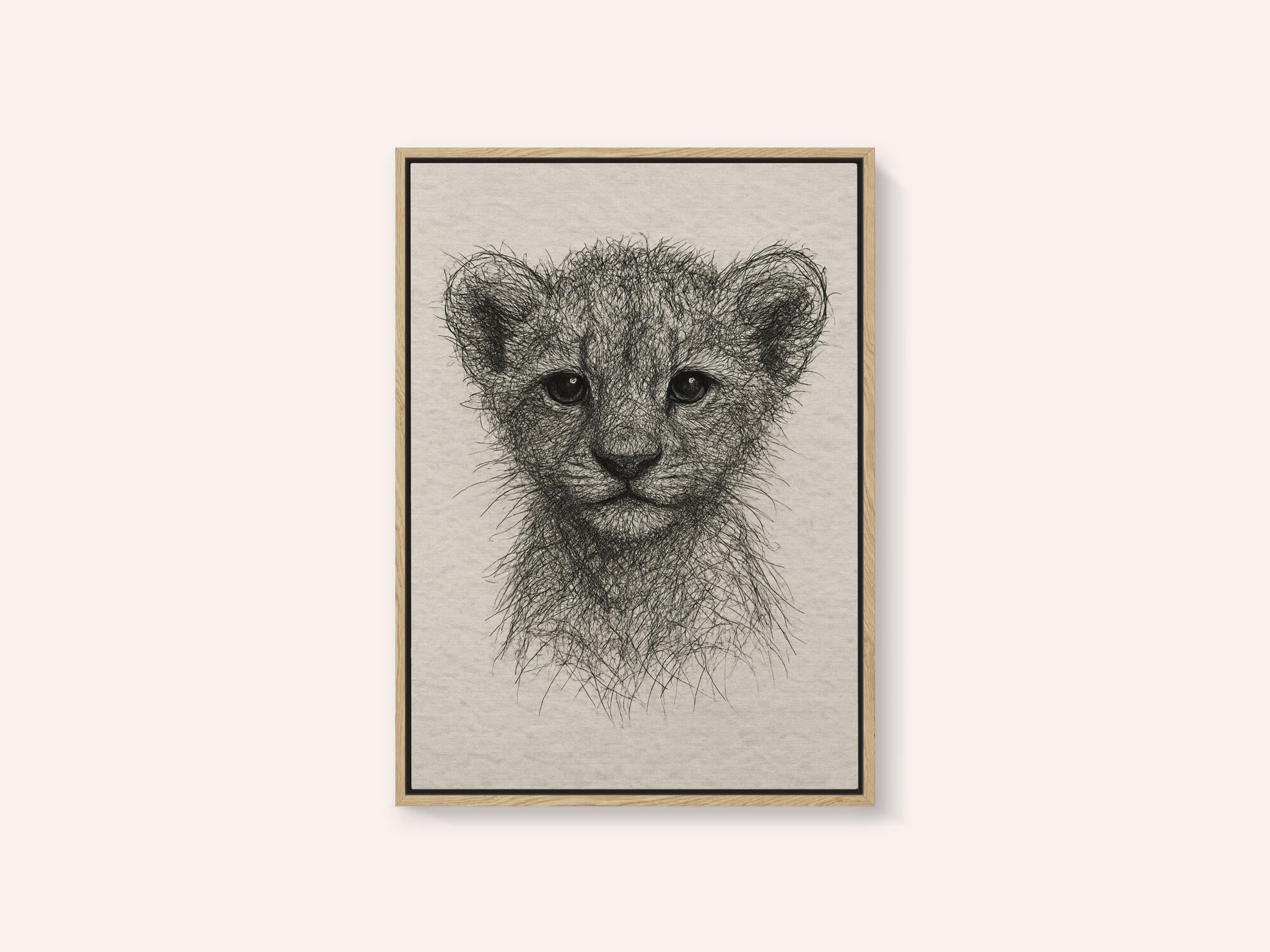 Cute Lion Cub Sketch