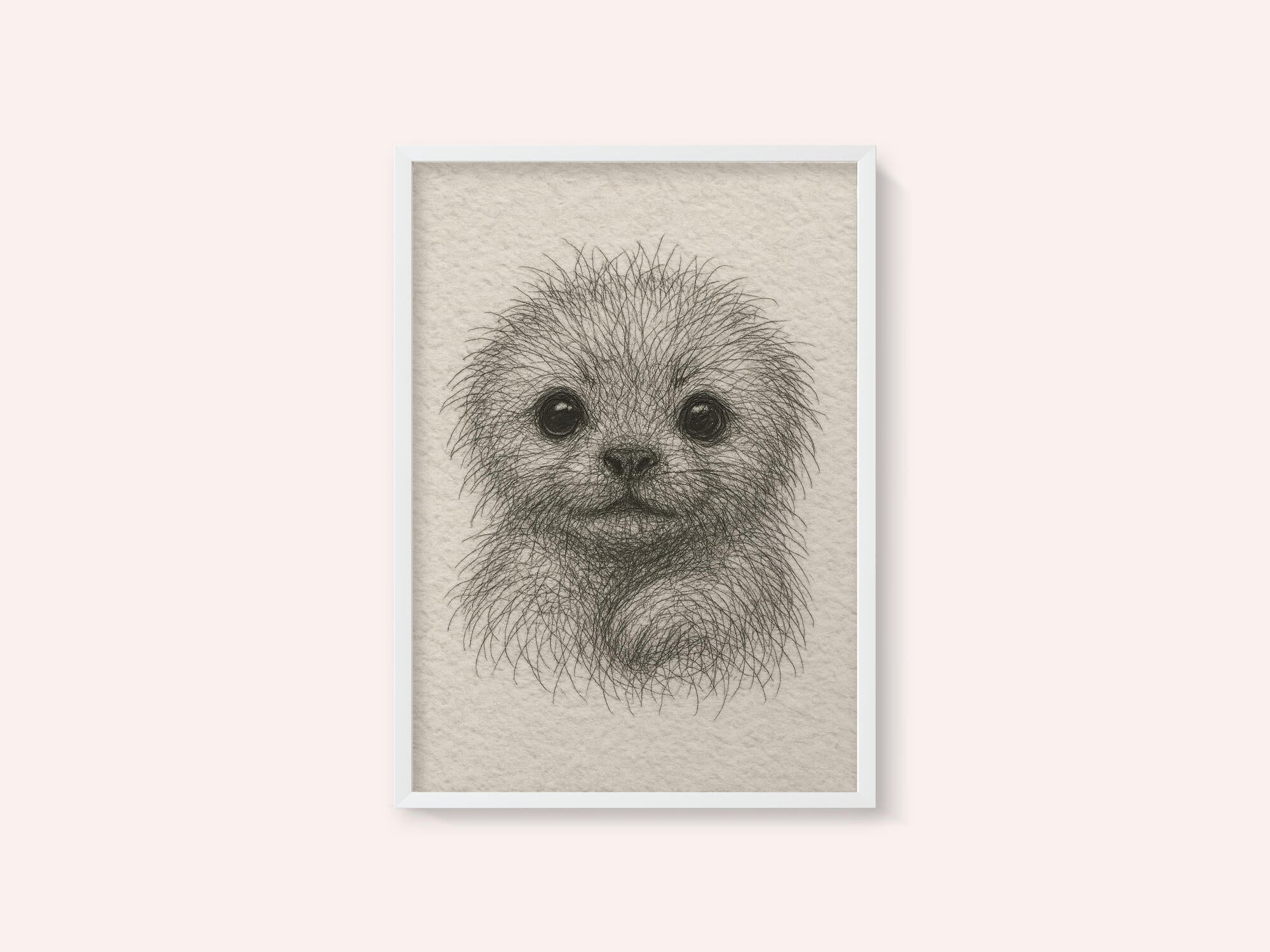 Fluffy Puppy Portrait