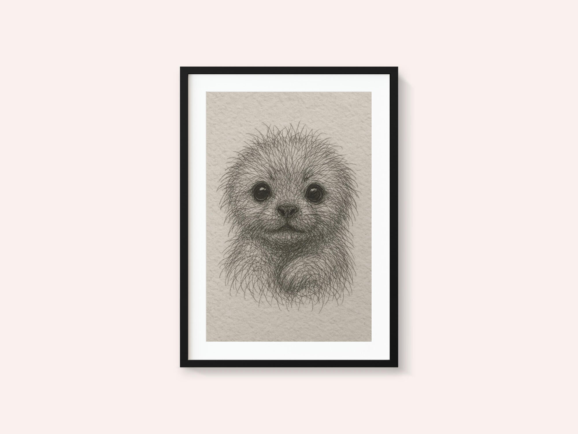 Fluffy Puppy Portrait
