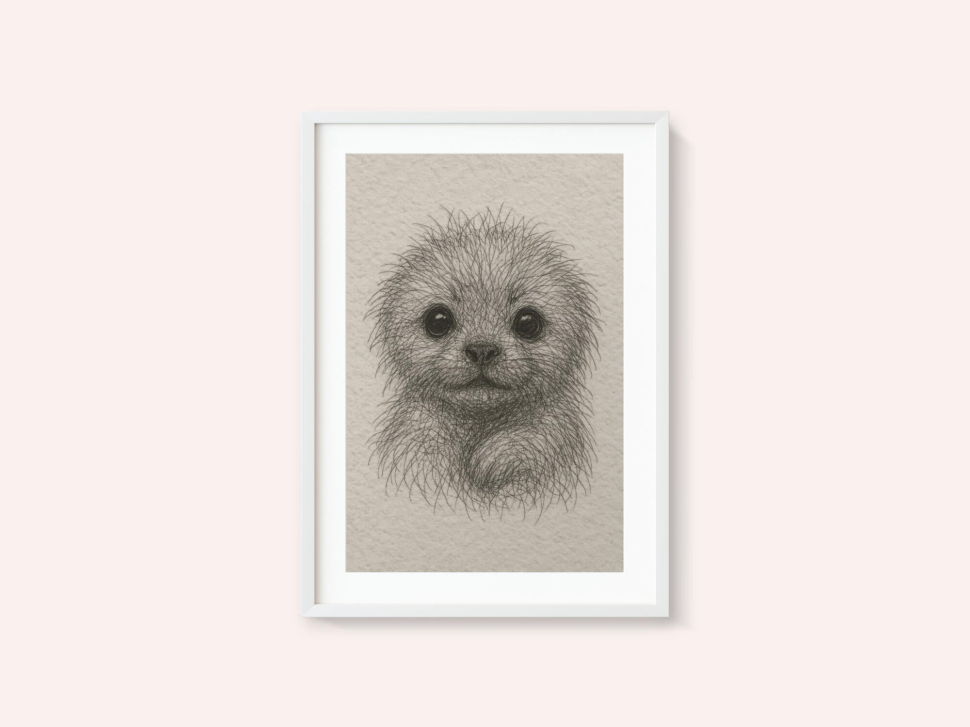 Fluffy Puppy Portrait