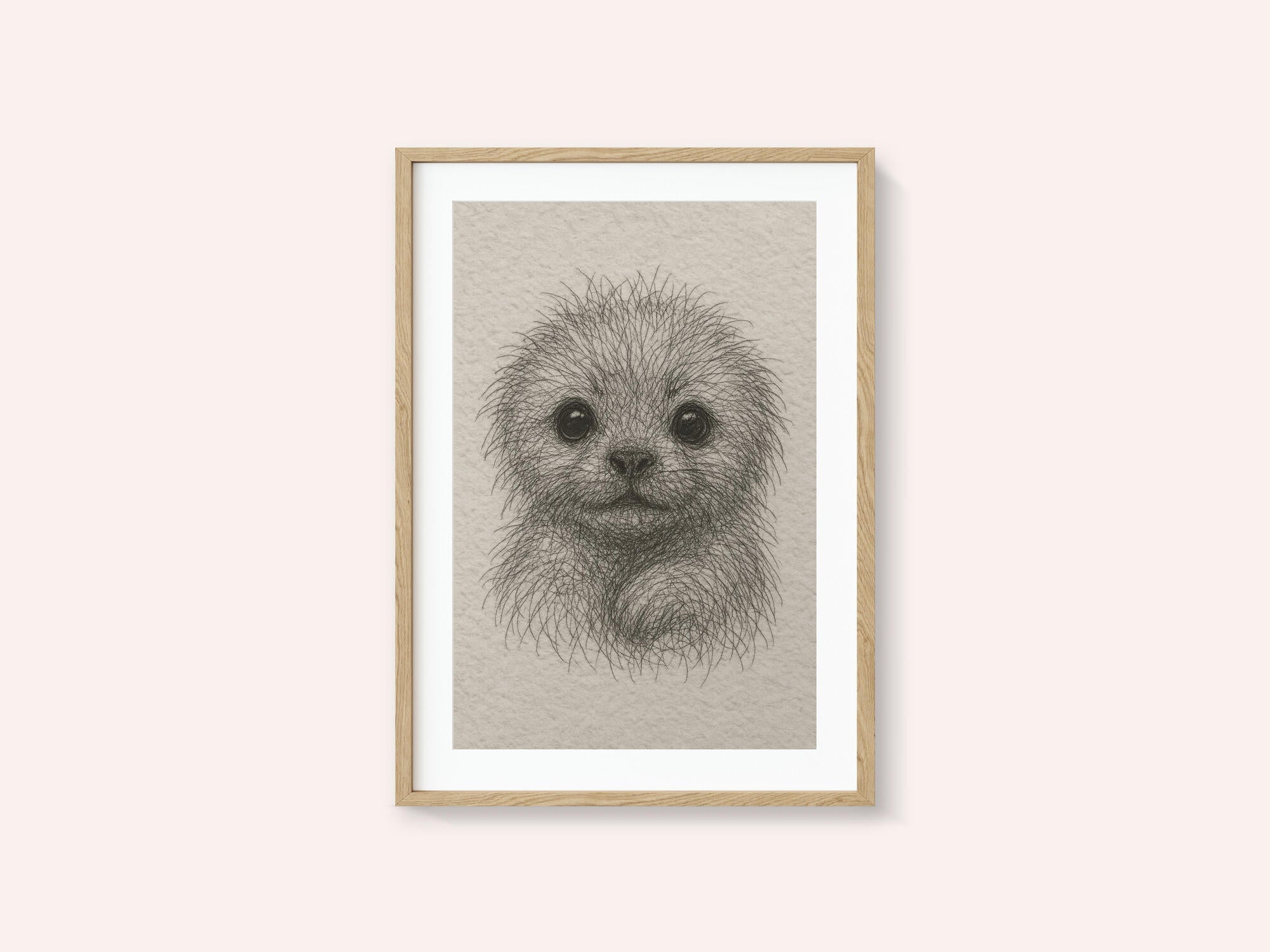Fluffy Puppy Portrait