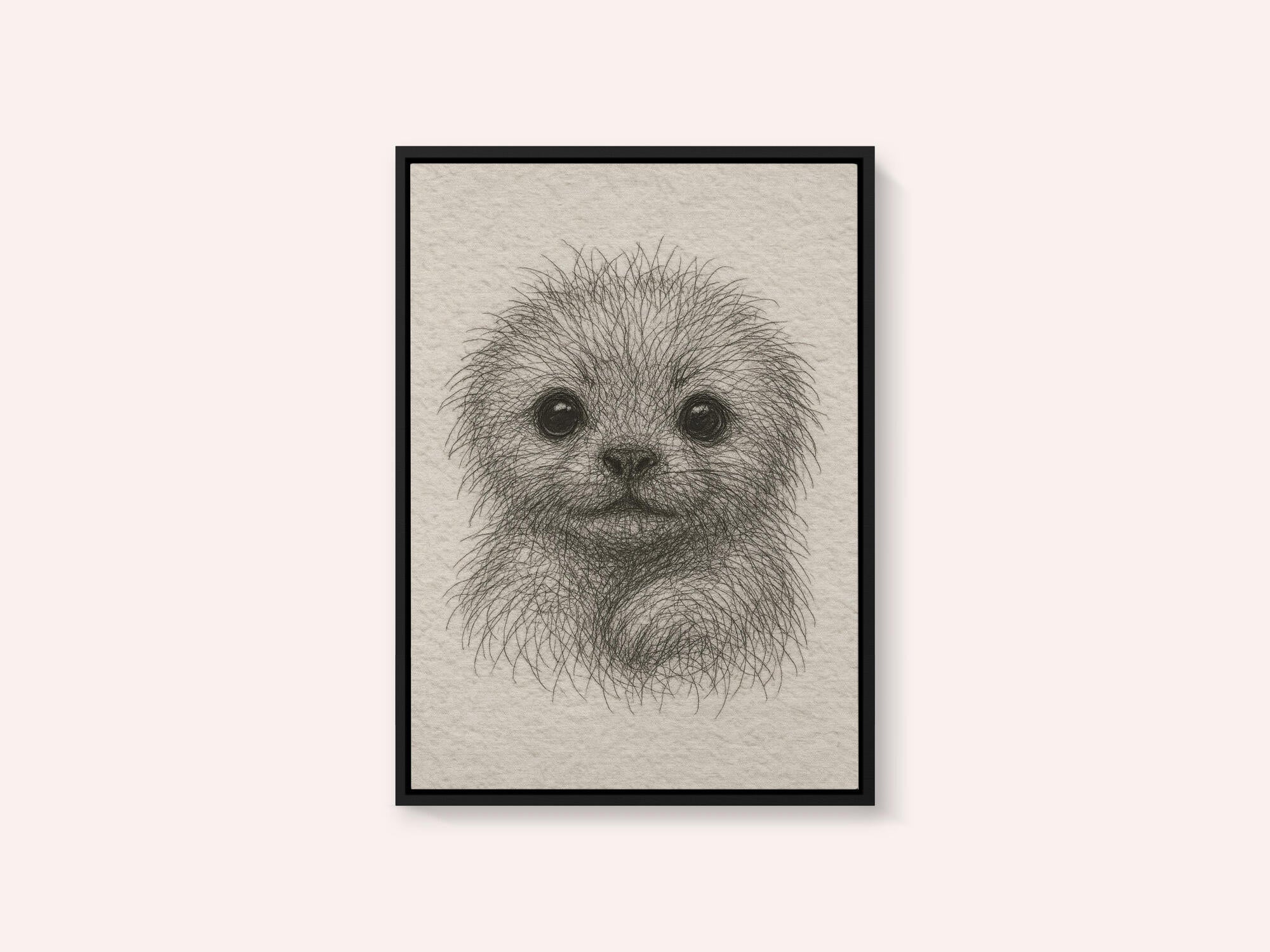Fluffy Puppy Portrait
