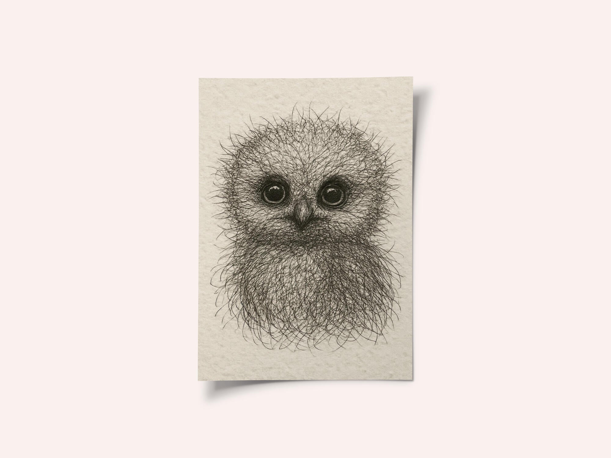 Cute Fluffy Baby Owl