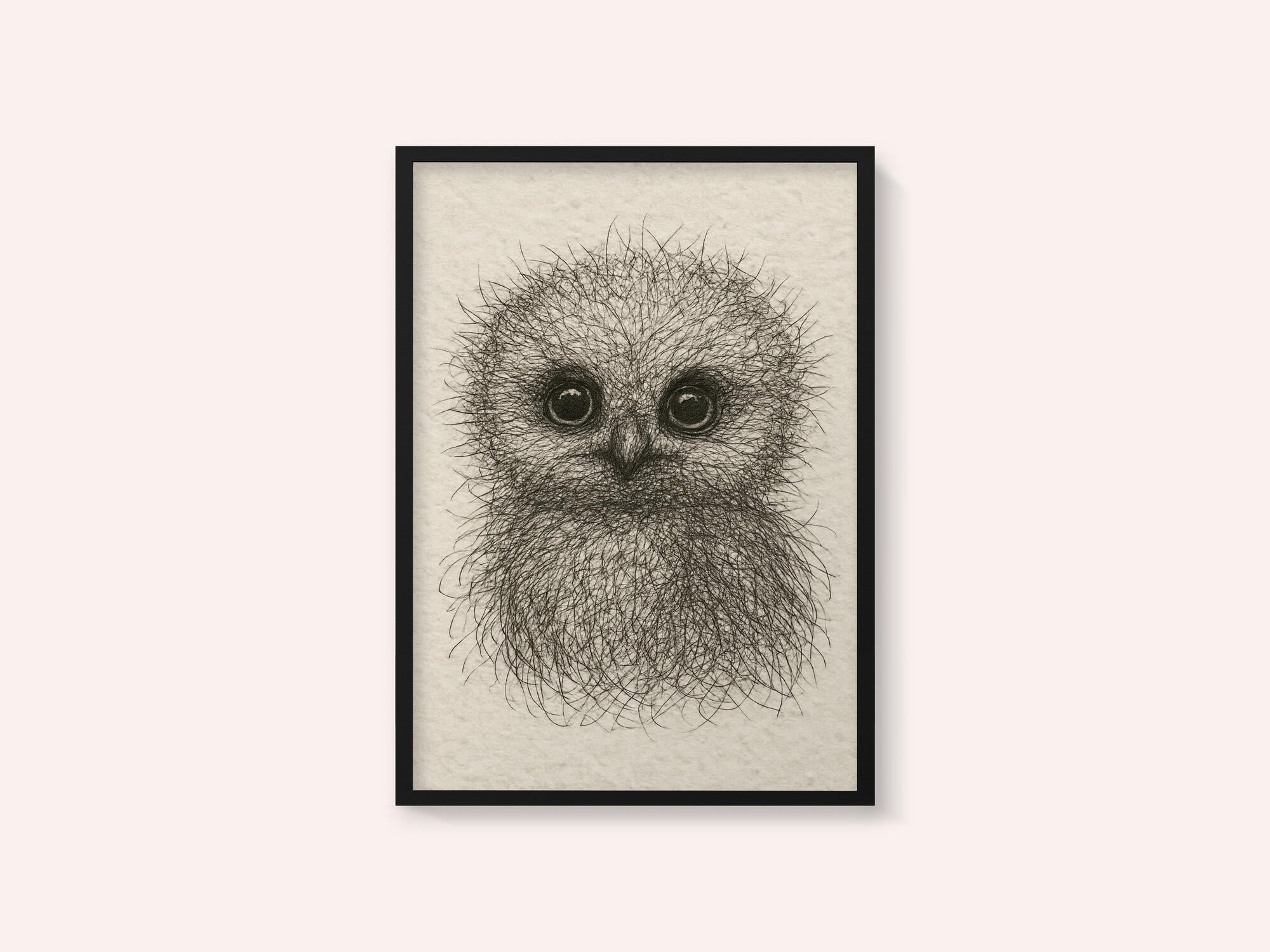 Cute Fluffy Baby Owl