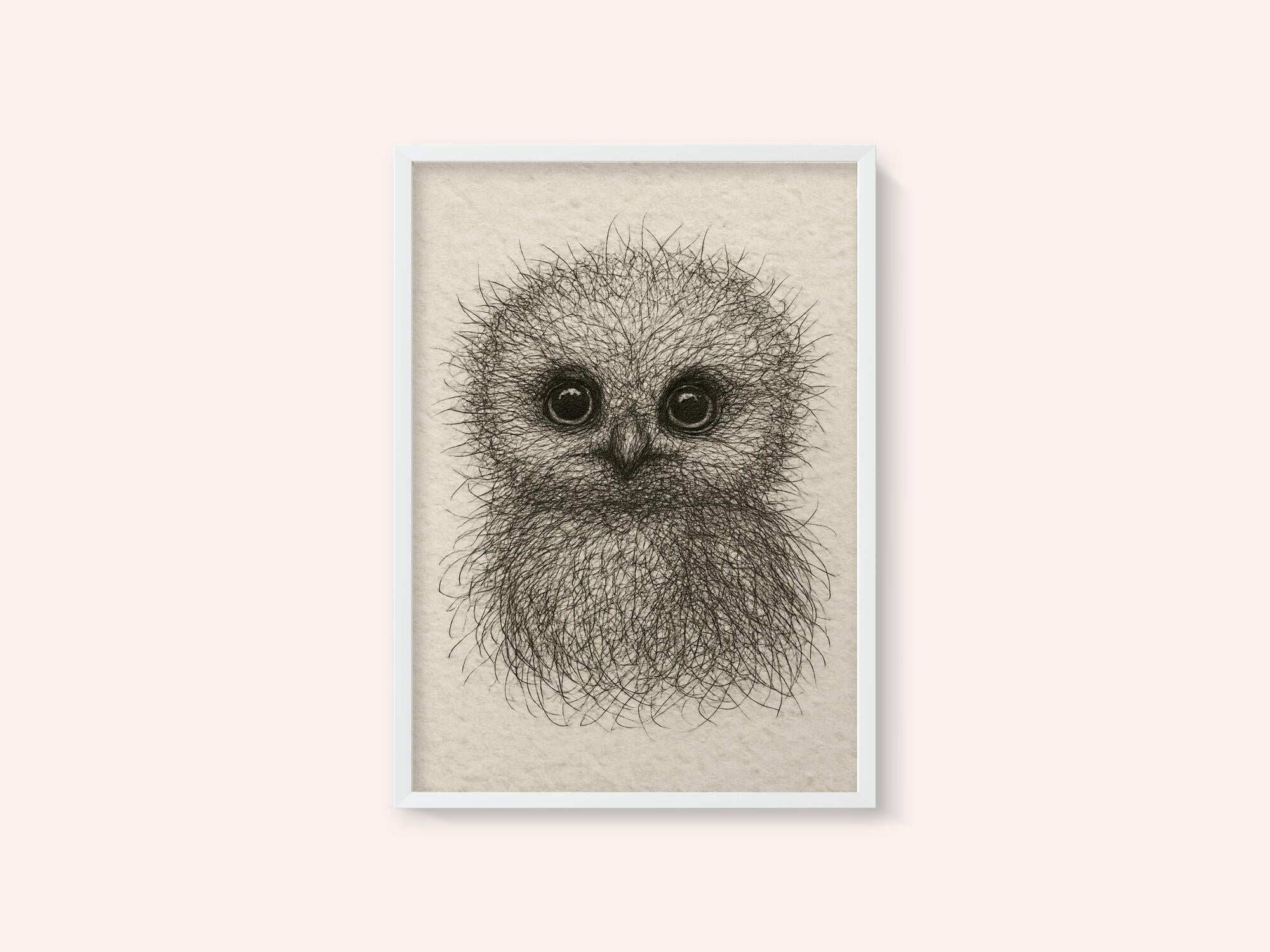 Cute Fluffy Baby Owl