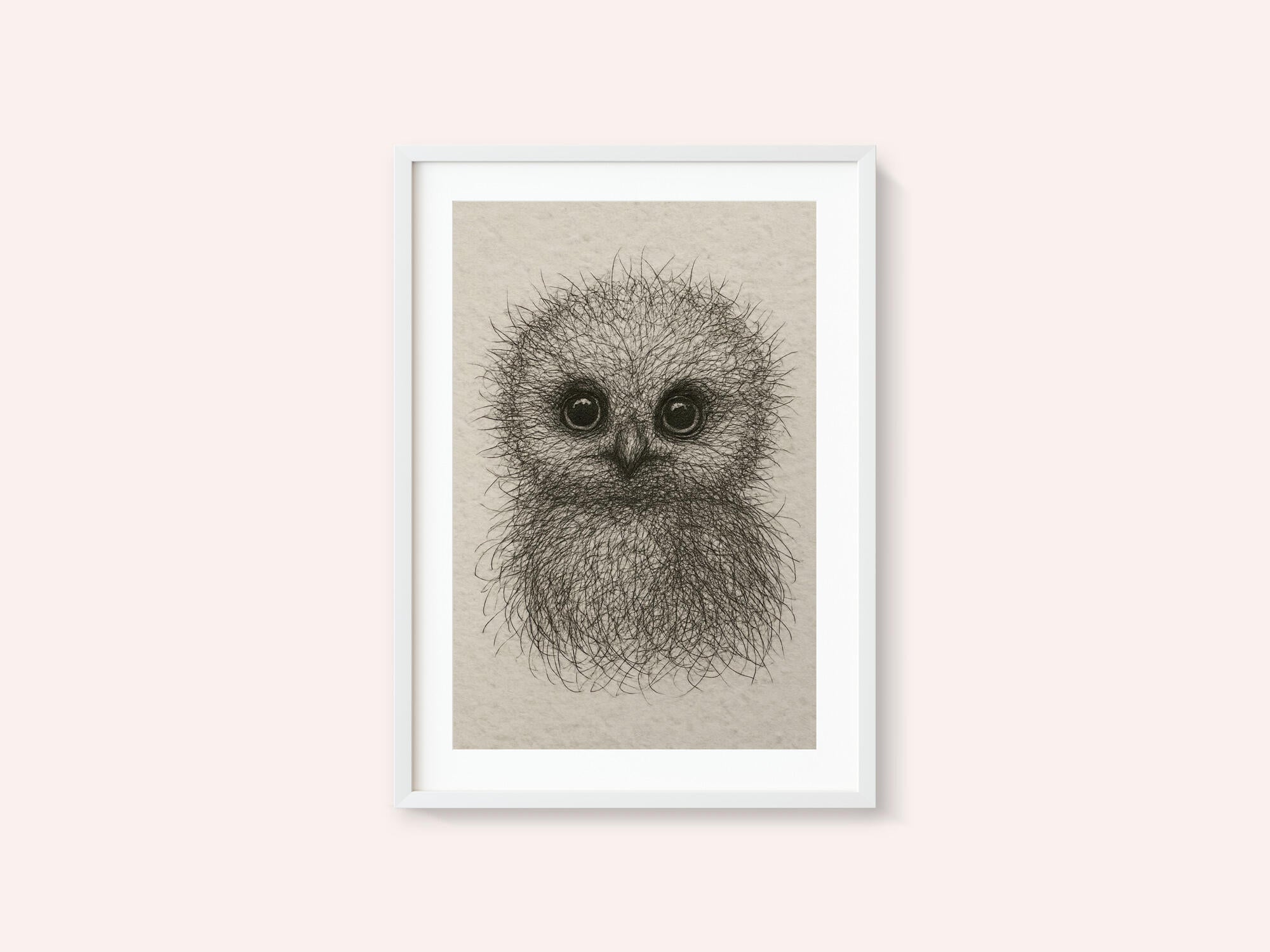 Cute Fluffy Baby Owl