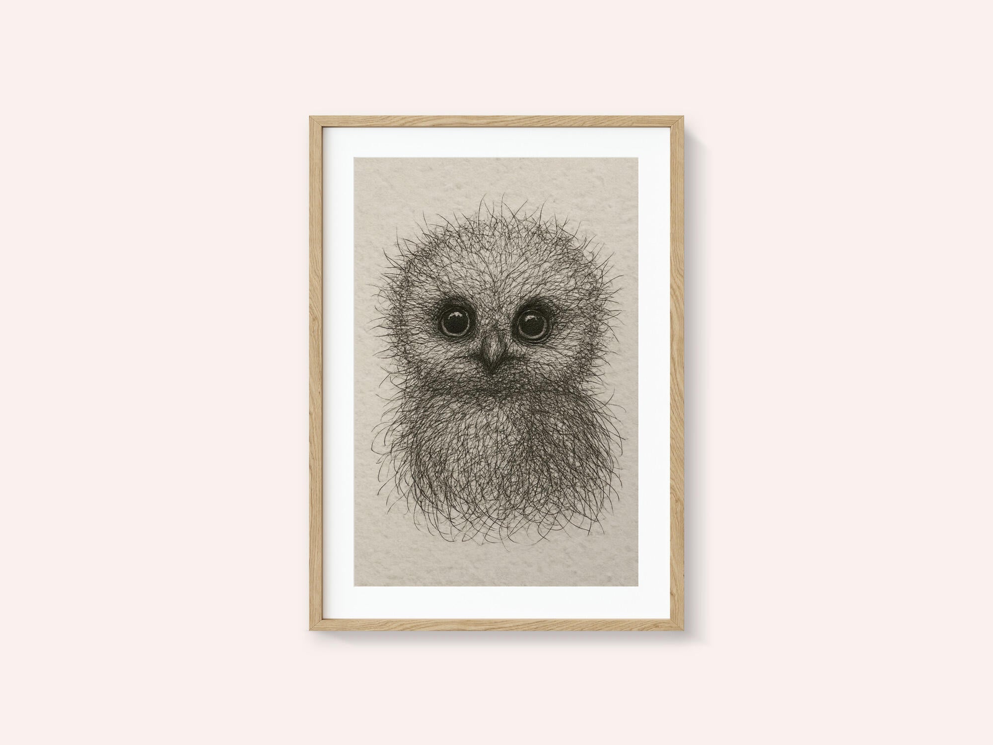 Cute Fluffy Baby Owl