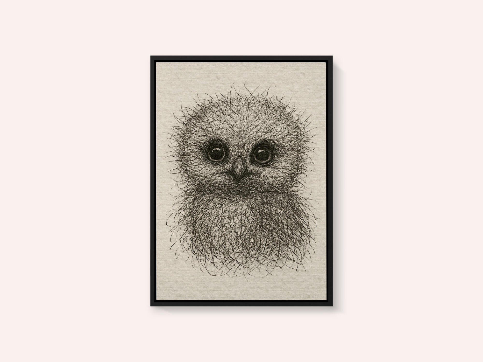 Cute Fluffy Baby Owl