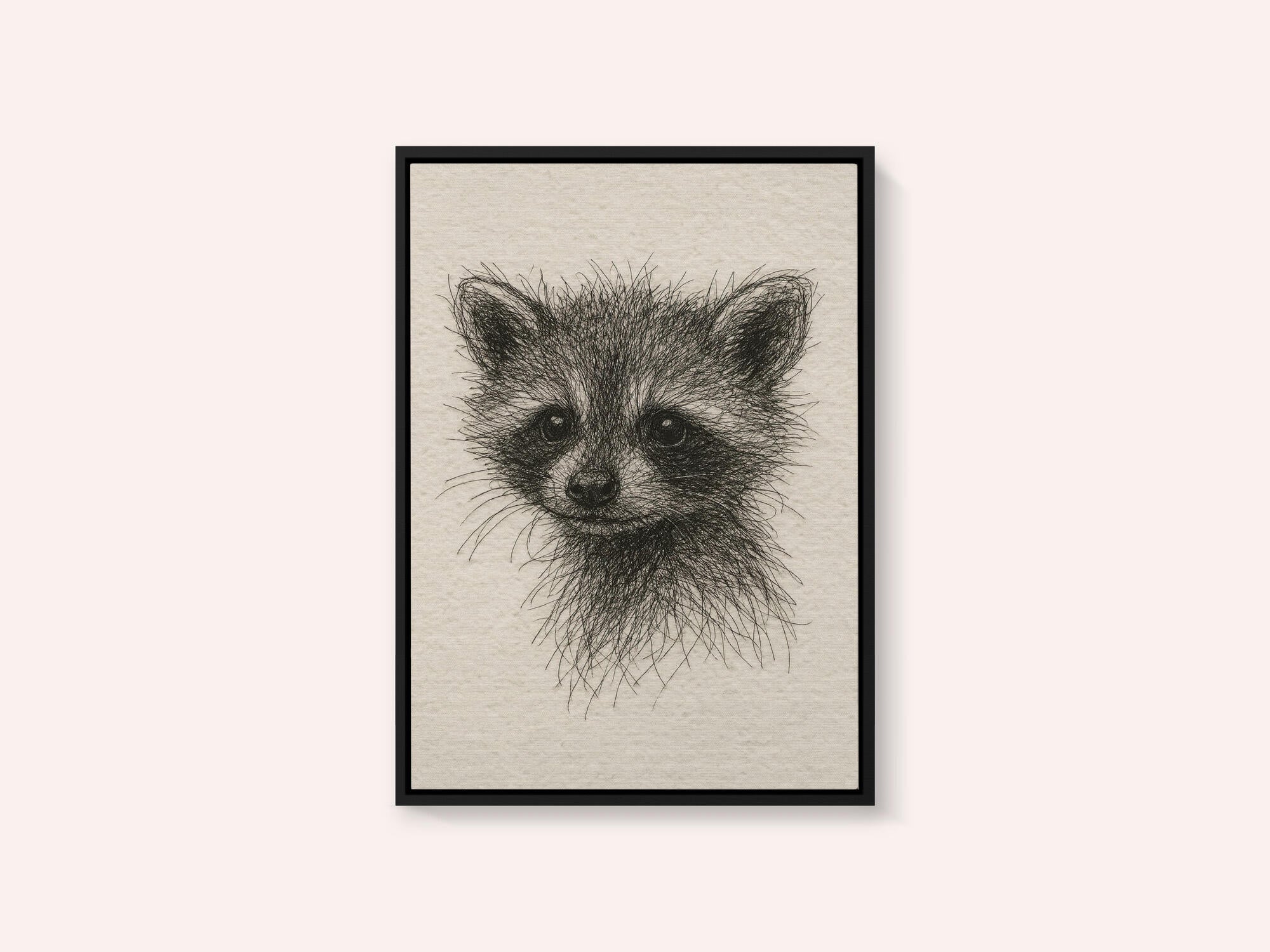 Curious Baby Raccoon