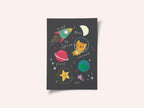 Rocket Cat In Space