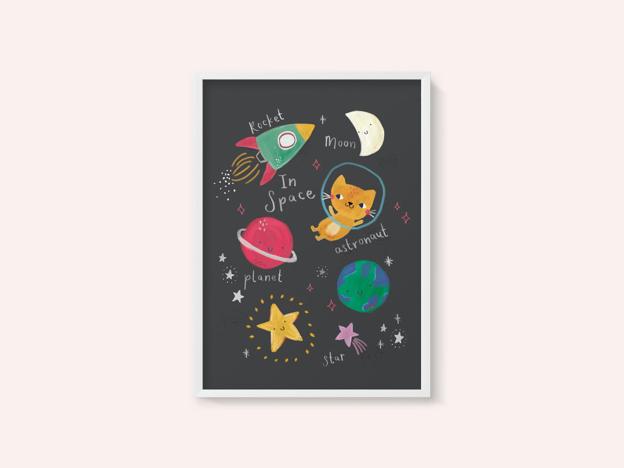 Rocket Cat In Space