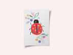 Cute Ladybug Flowers