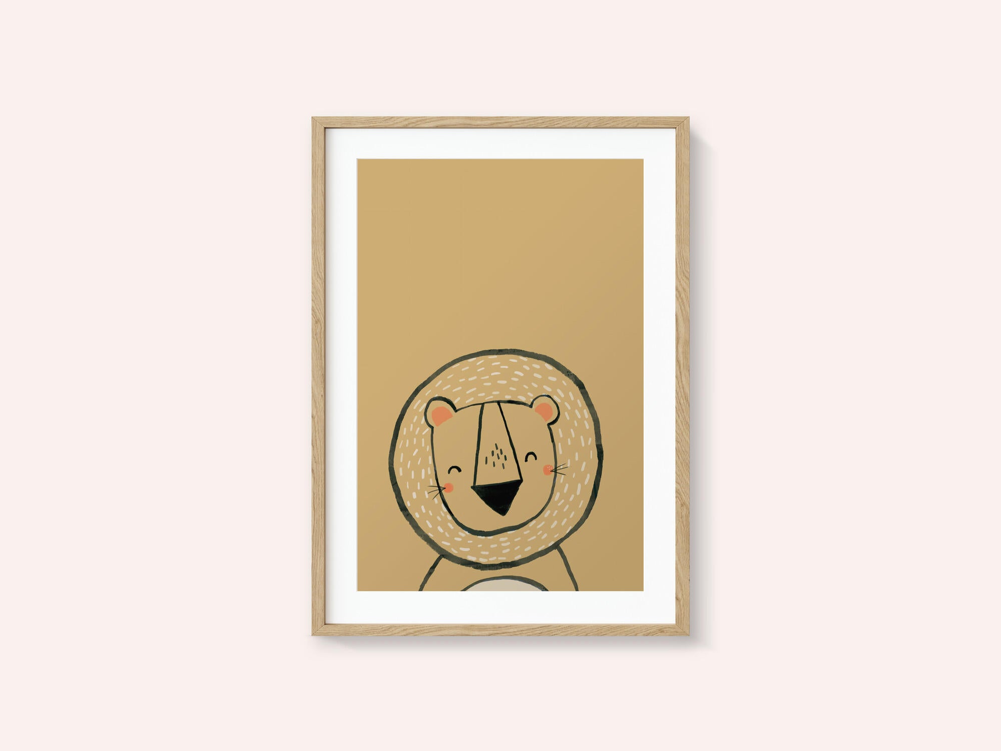 Smiling Cartoon Lion