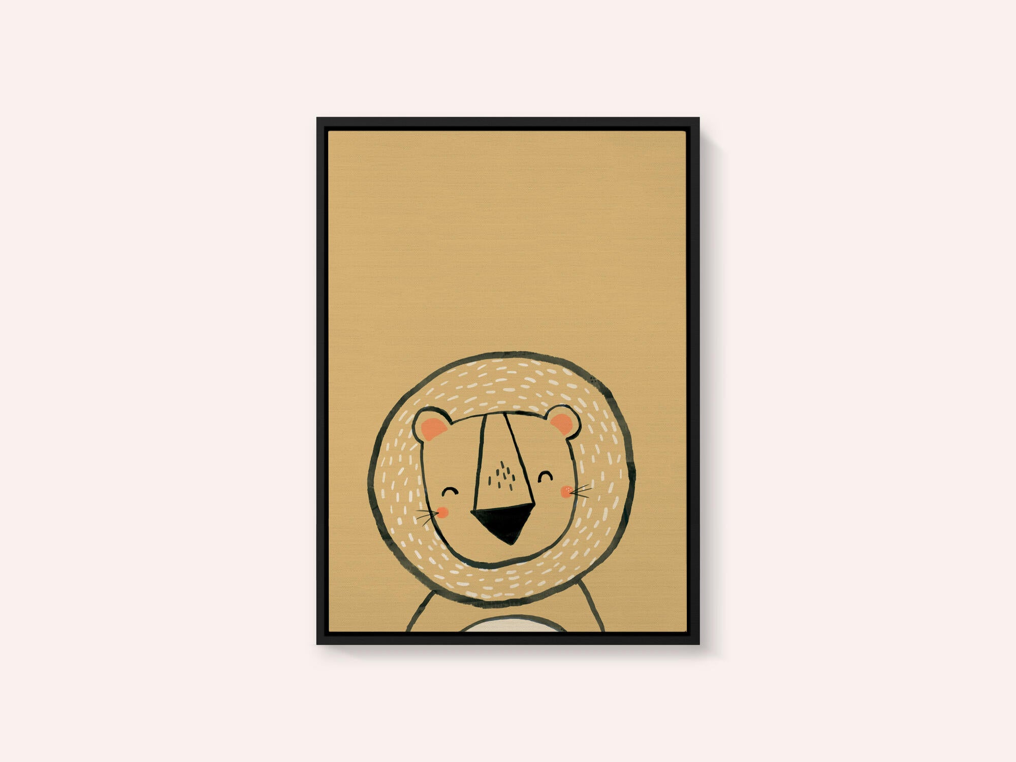 Smiling Cartoon Lion