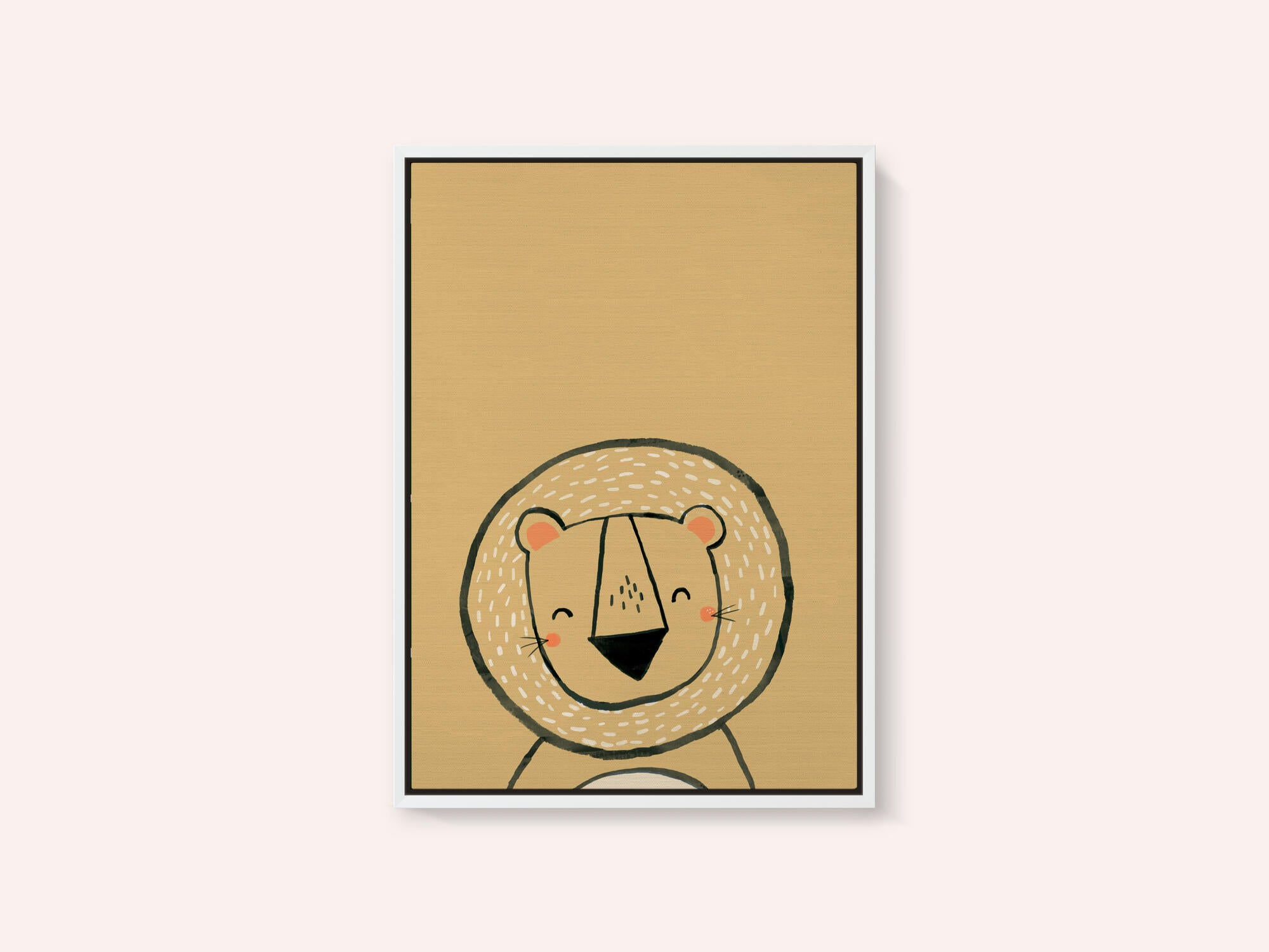 Smiling Cartoon Lion