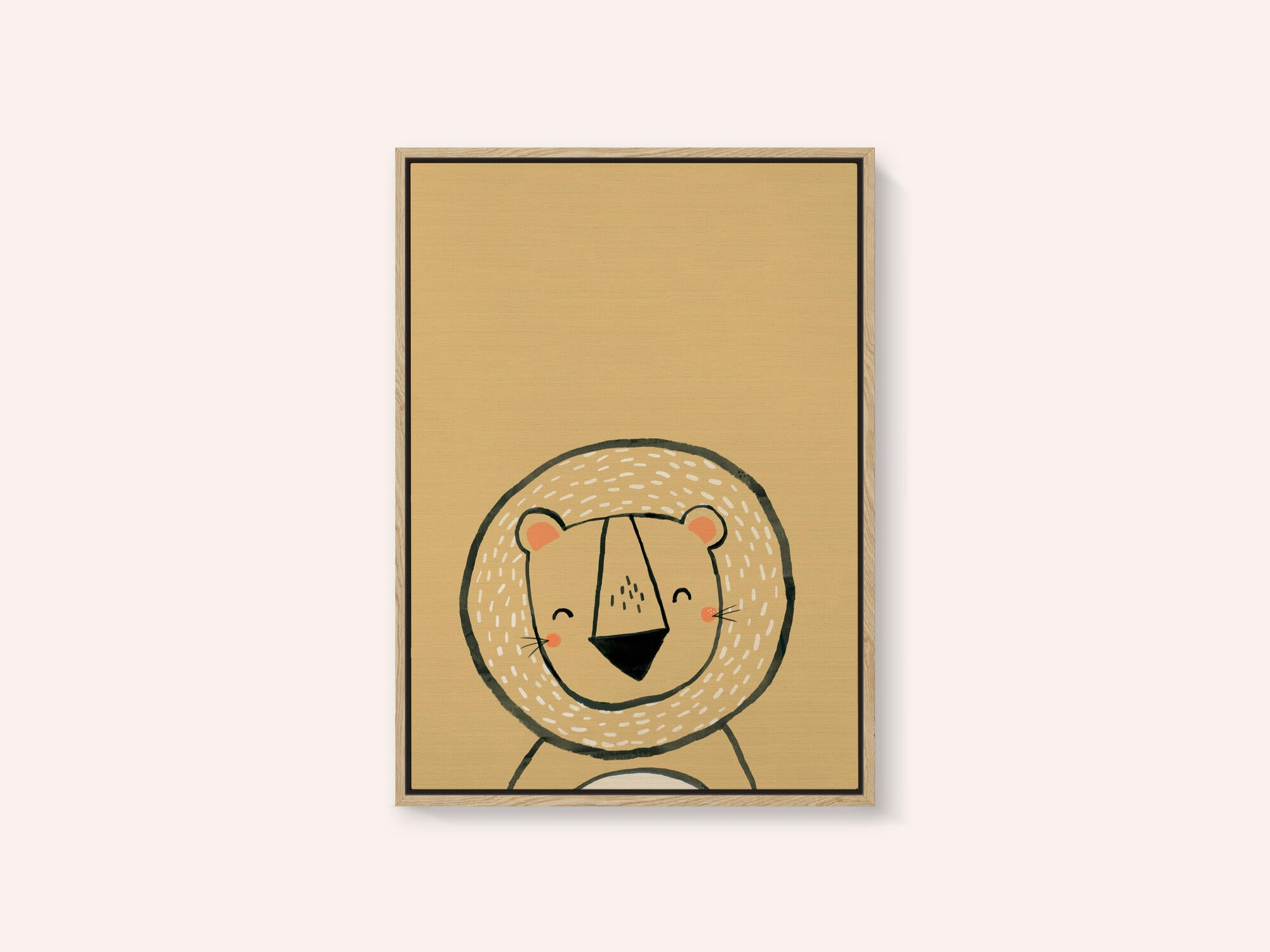 Smiling Cartoon Lion