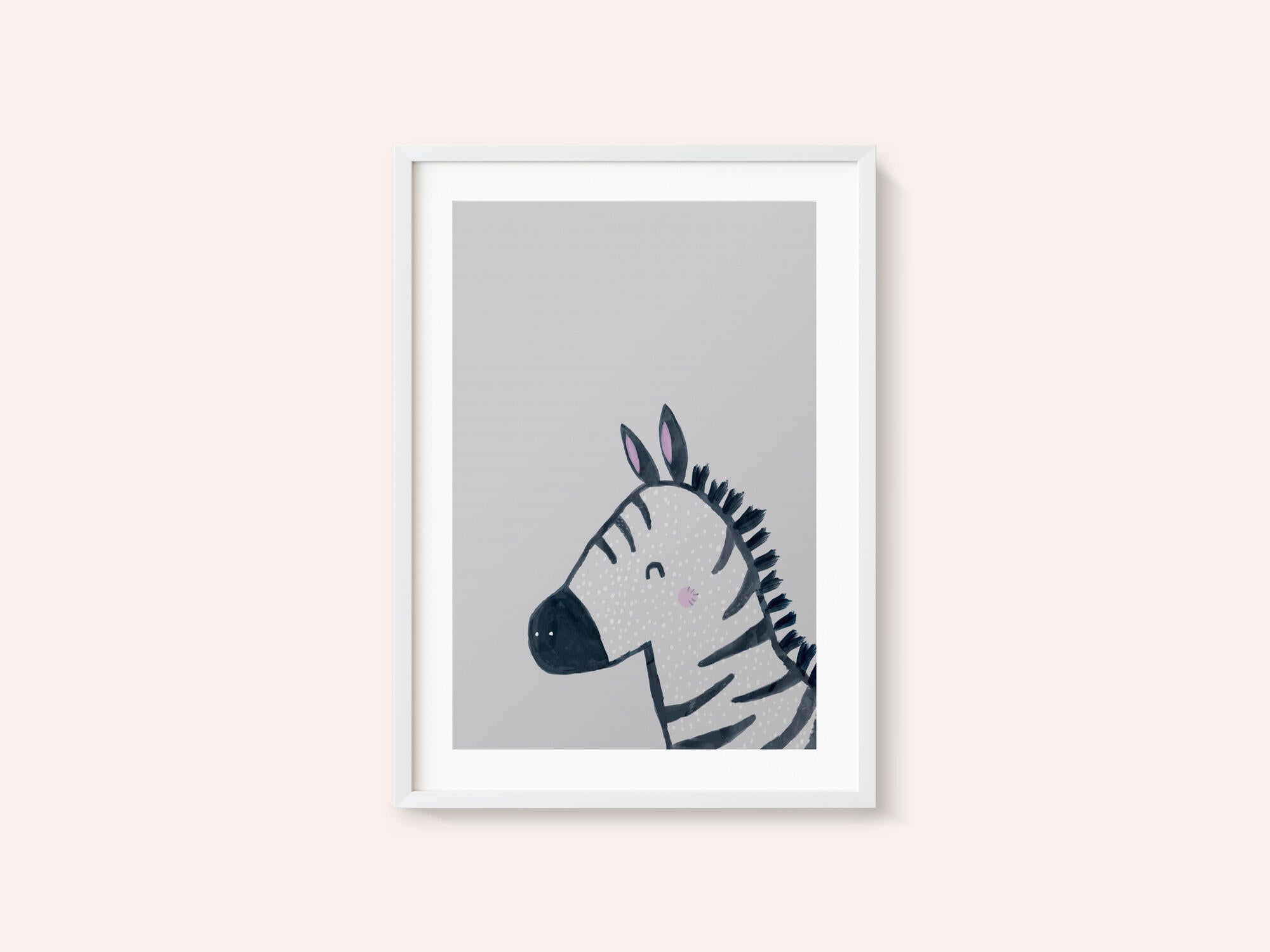 Sweet Smiling Zebra