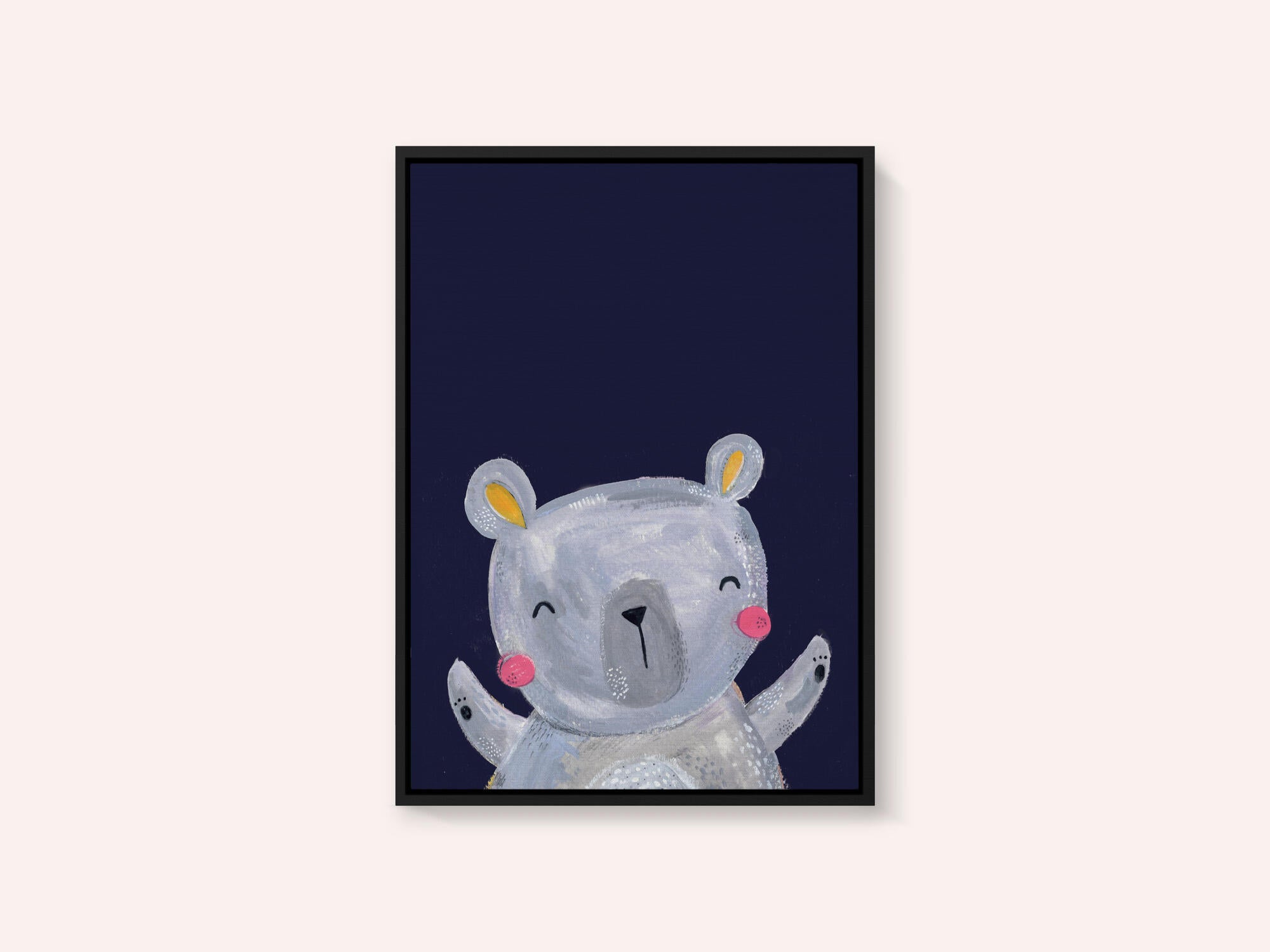 Happy Grey Bear