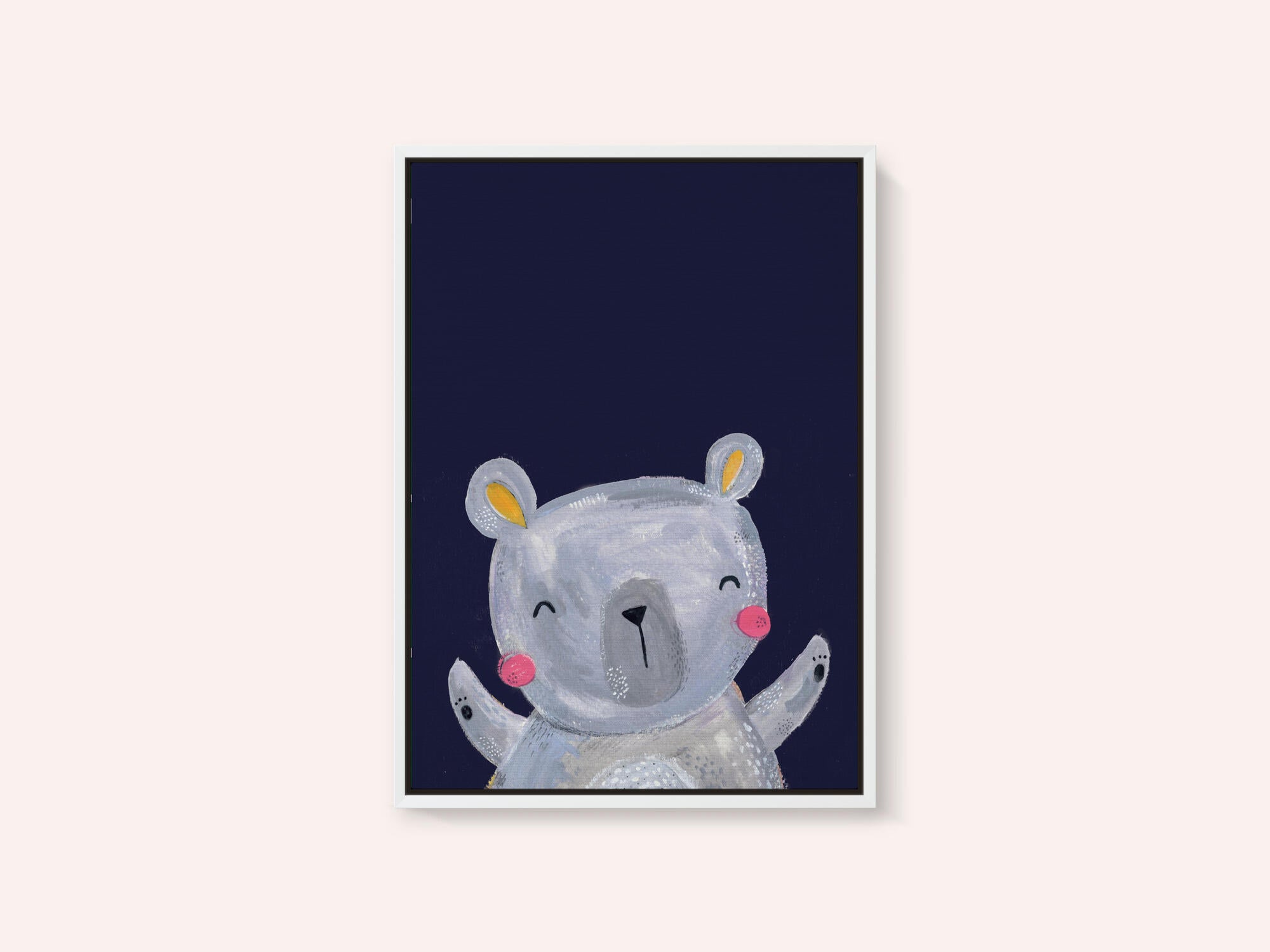 Happy Grey Bear