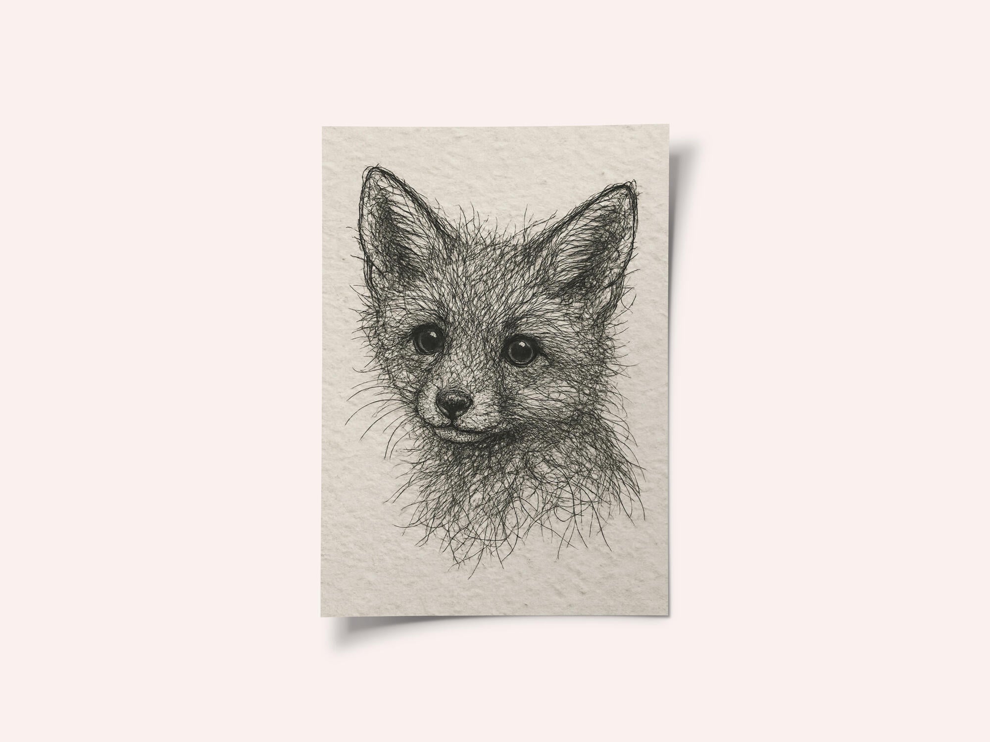 Cute Fox Kit Sketch