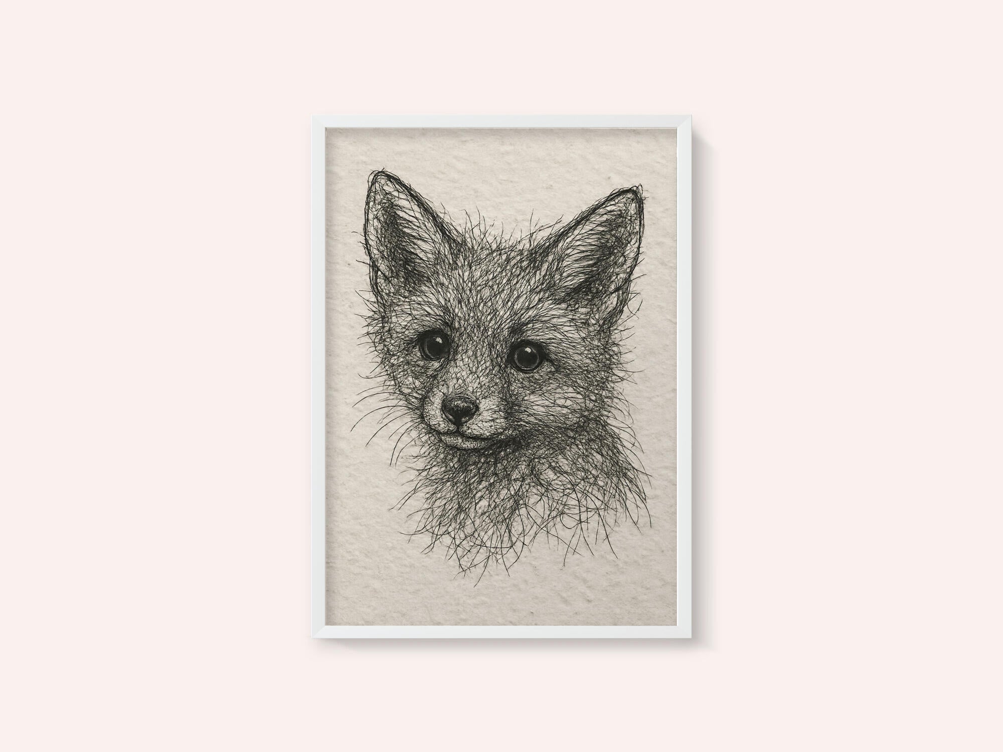 Cute Fox Kit Sketch