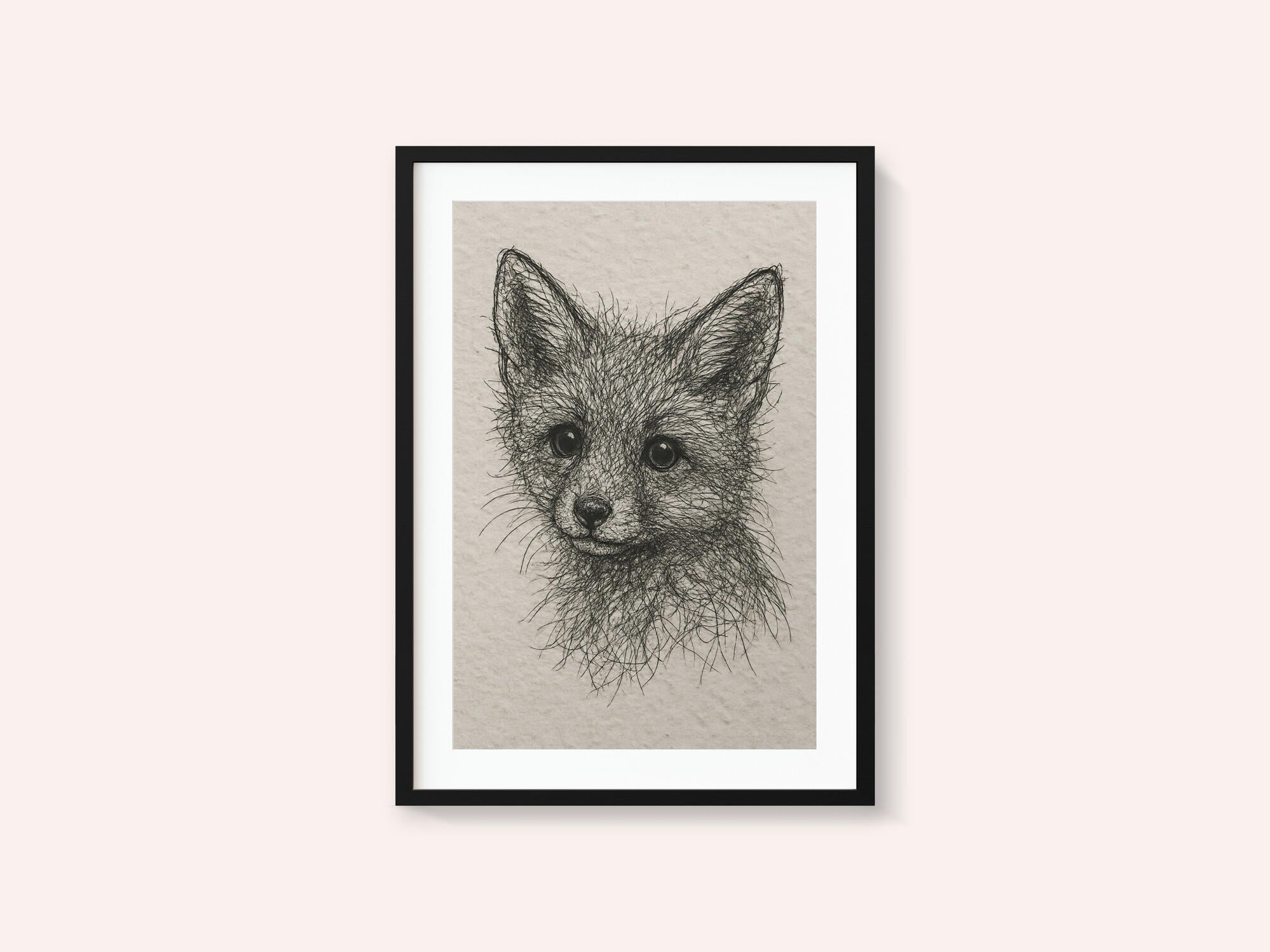 Cute Fox Kit Sketch